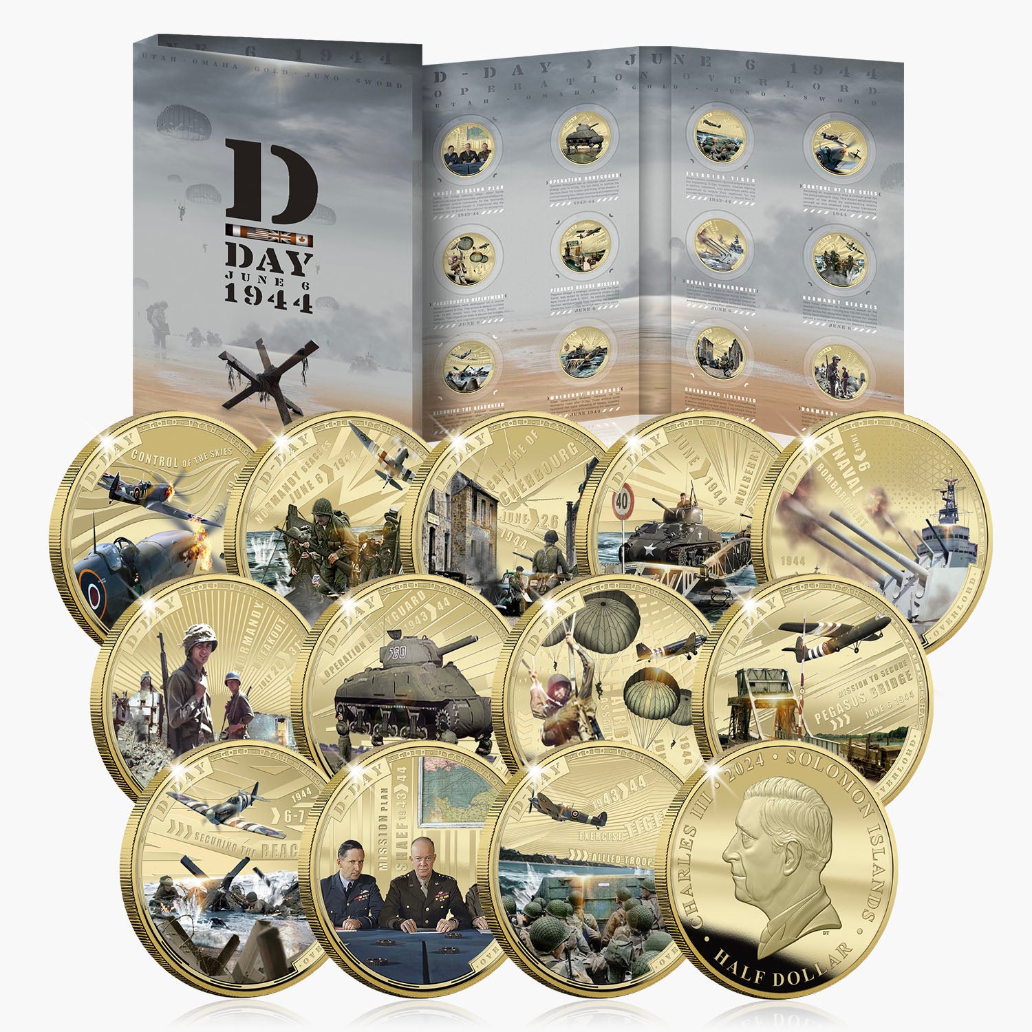 DDay 80th Anniversary 2024 Coin Complete Collection