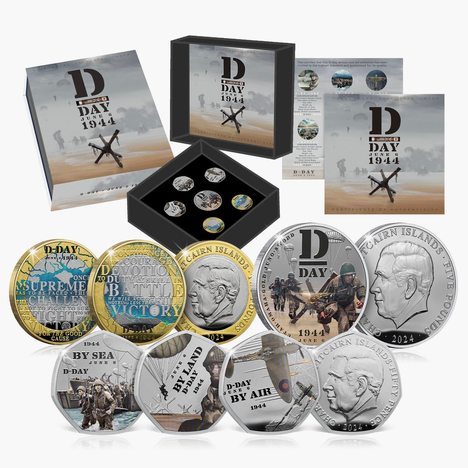 DDay 80th Anniversary 2024 BU Colour Coin Set
