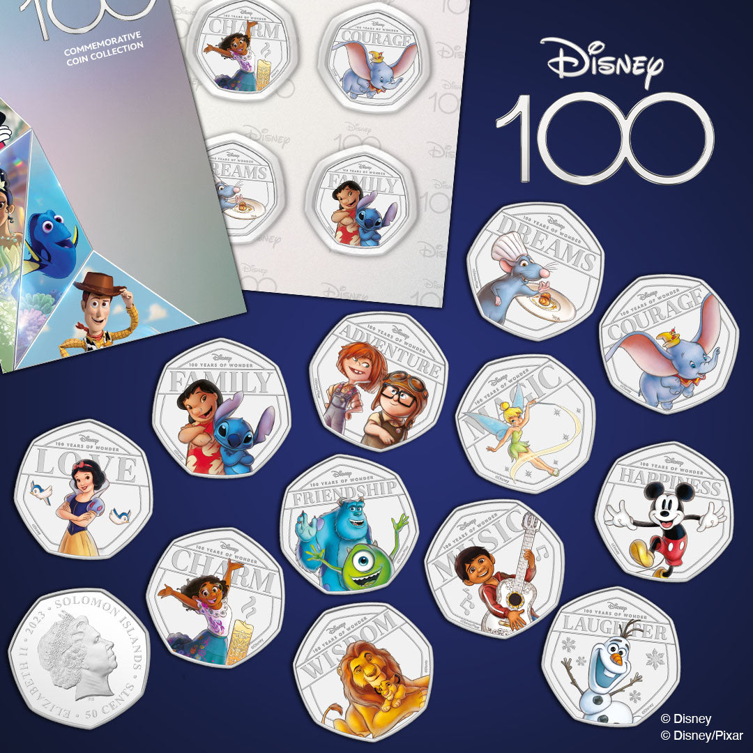 The Official 100th Anniversary of Disney 2023 Complete Coin Collection