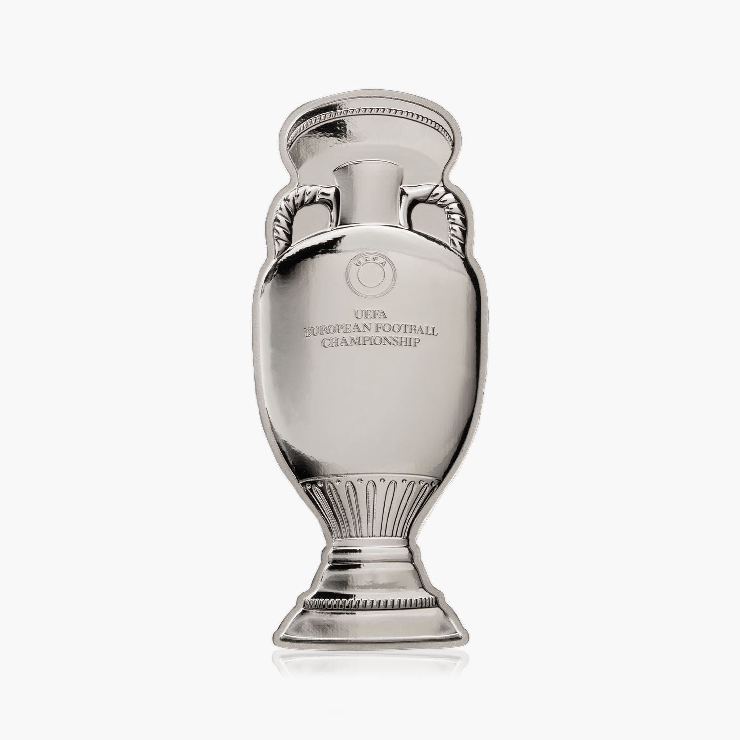 UEFA EURO 2024 Official Solid Silver Shaped Trophy Coin