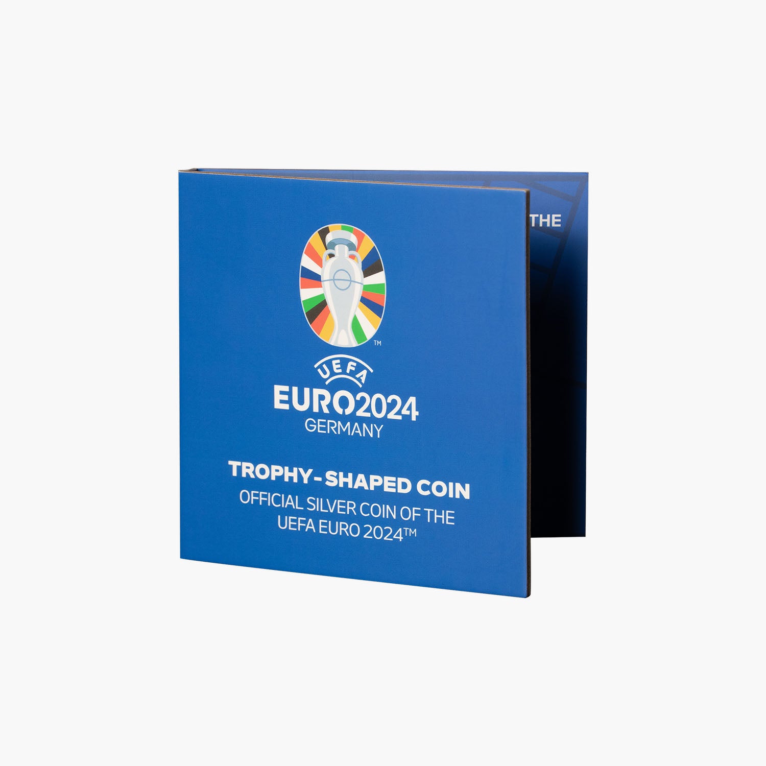 UEFA EURO 2024 Official Solid Silver Shaped Trophy Coin