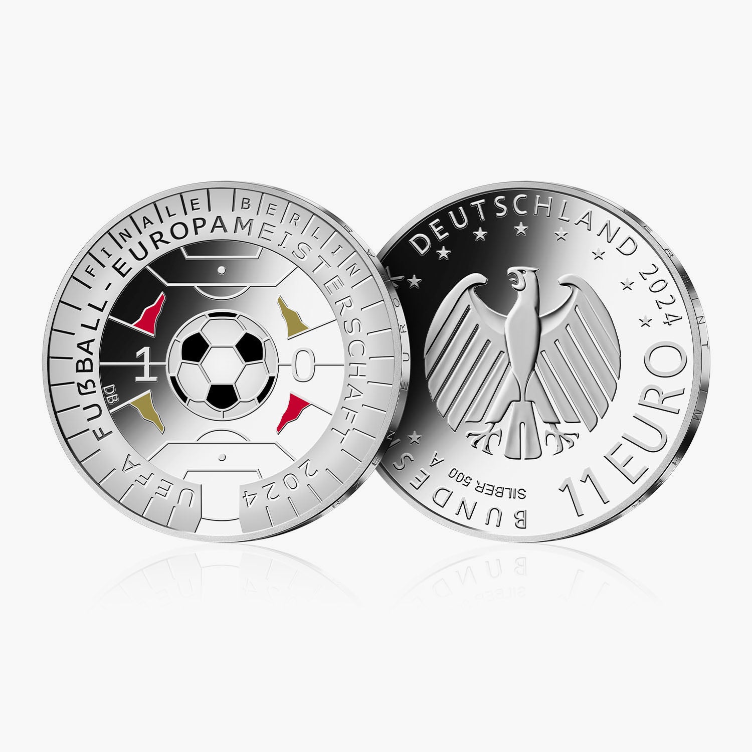 Moneda de plata oficial del país anfitrión de 11 € de la UEFA EURO 2024