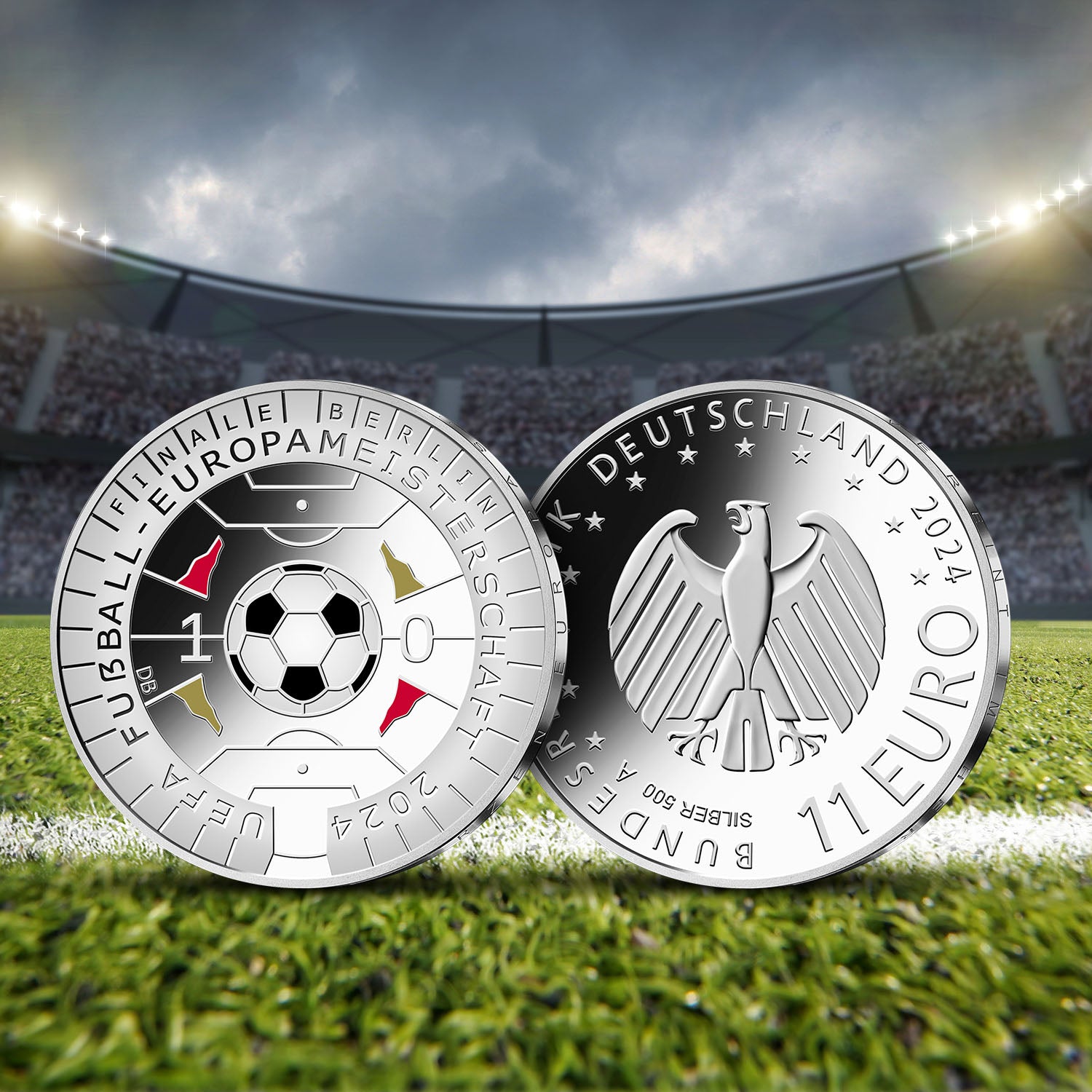 UEFA EURO 2024 Official 11€ Host Country Silver Coin