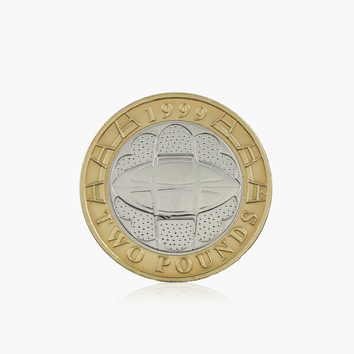 1999 Circulated Rugby World Cup UK £2 Coin