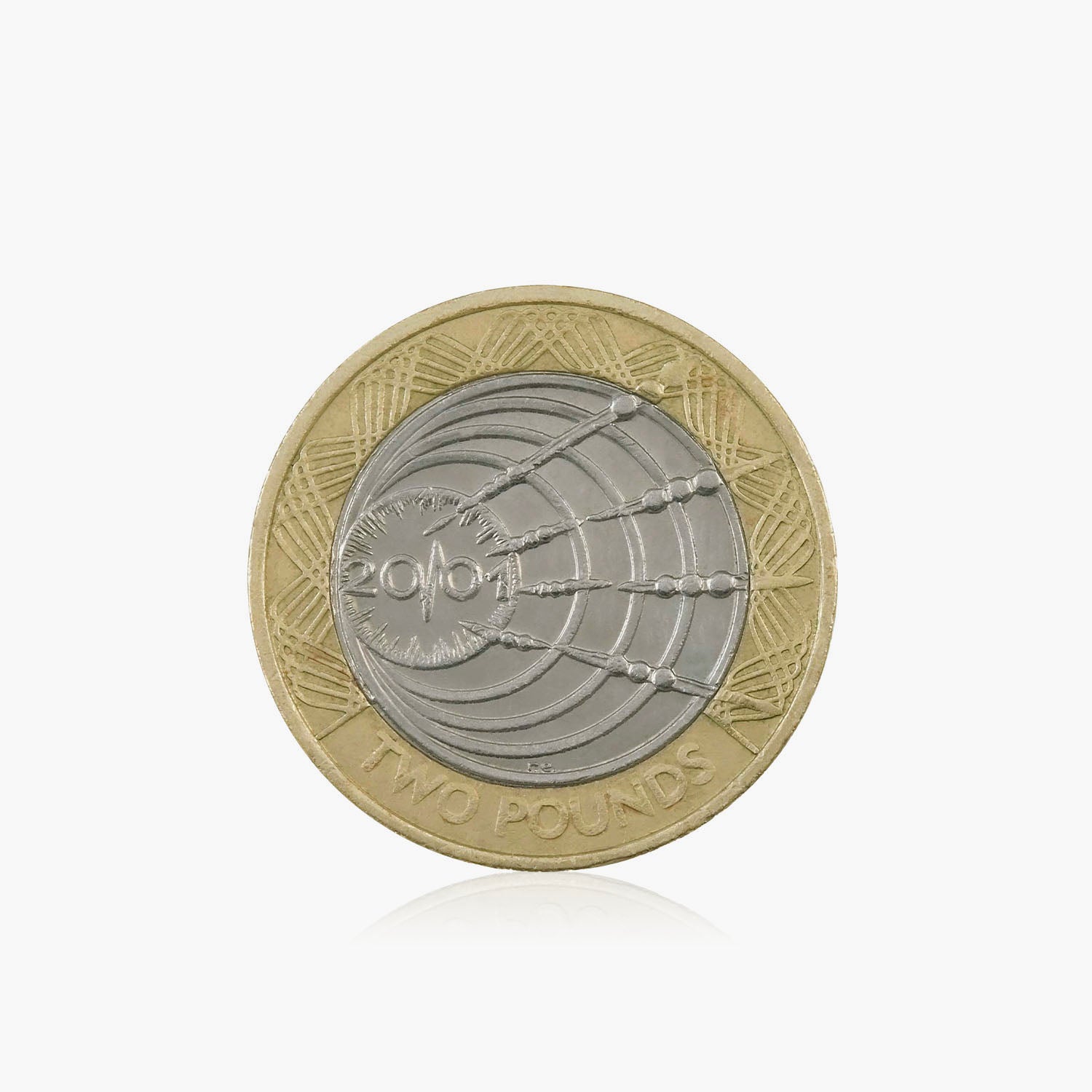 2001 Circulated Marconi's Wireless Transmission UK £2 Coin