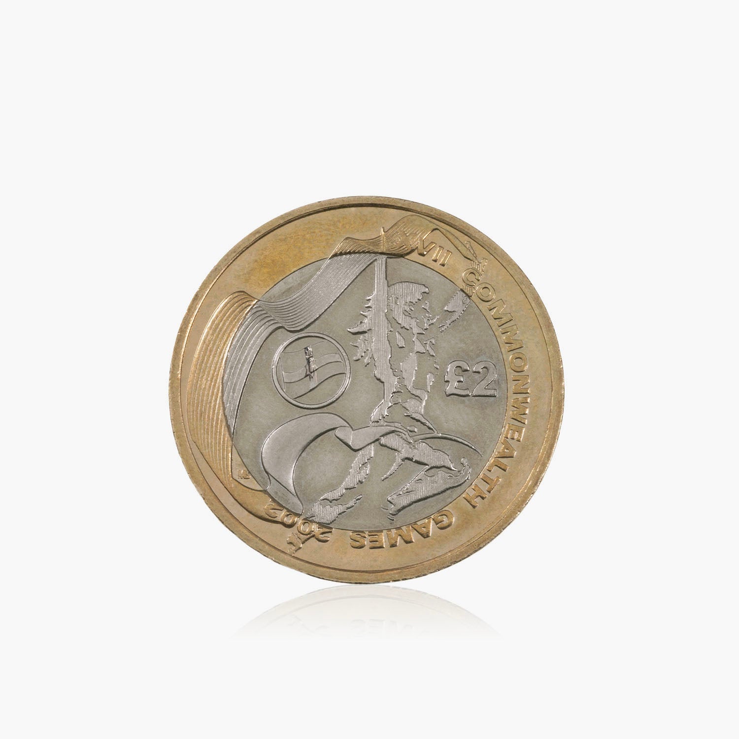 2002 Circulated Commonwealth Games - Northern Ireland UK £2 Coin