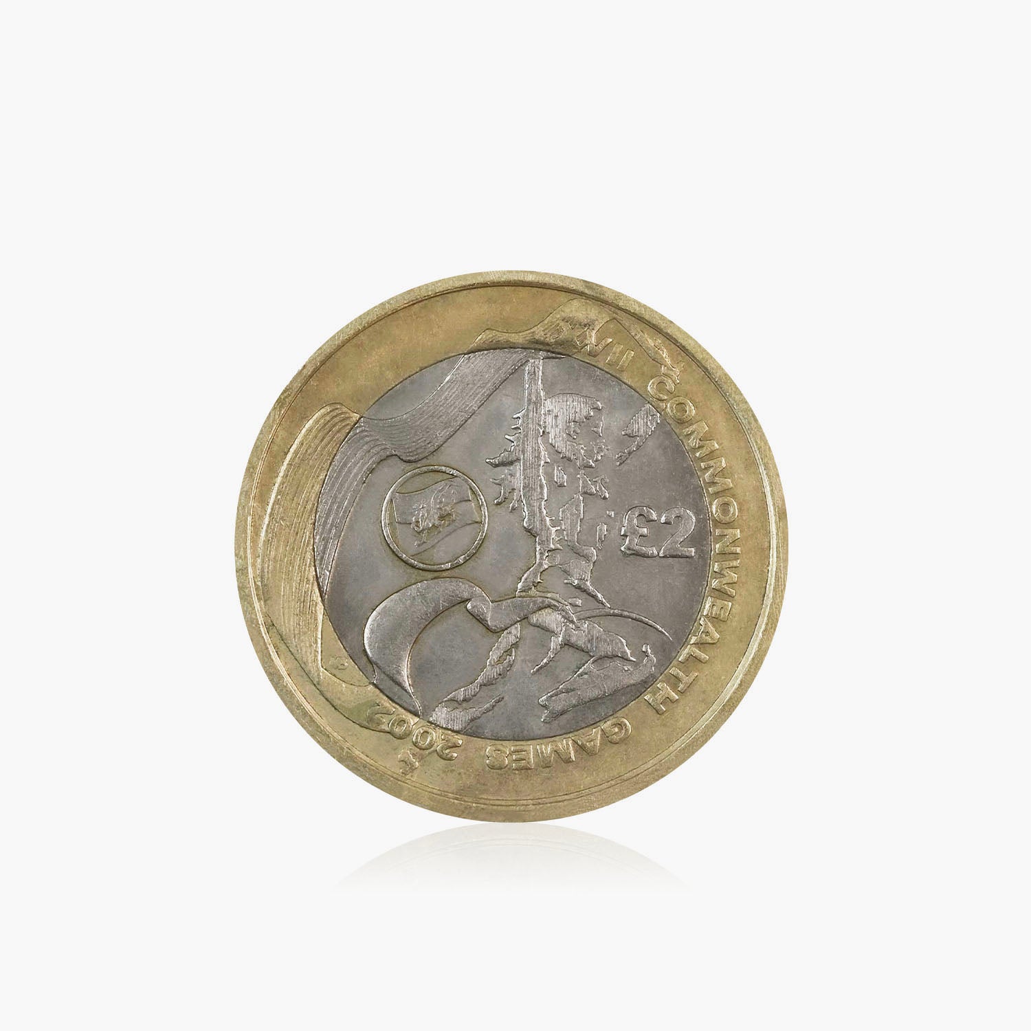 2002 Circulated Commonwealth Games - Wales UK £2 Coin