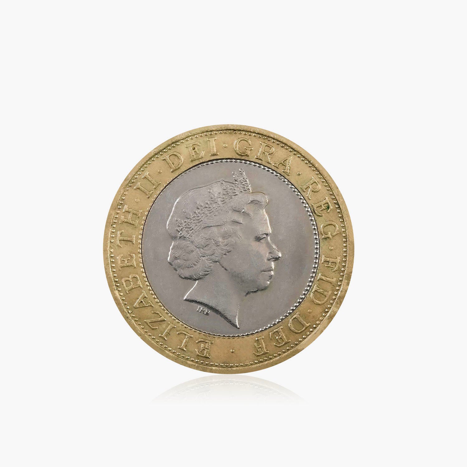 2006 Circulated Brunel Portrait UK £2 Coin