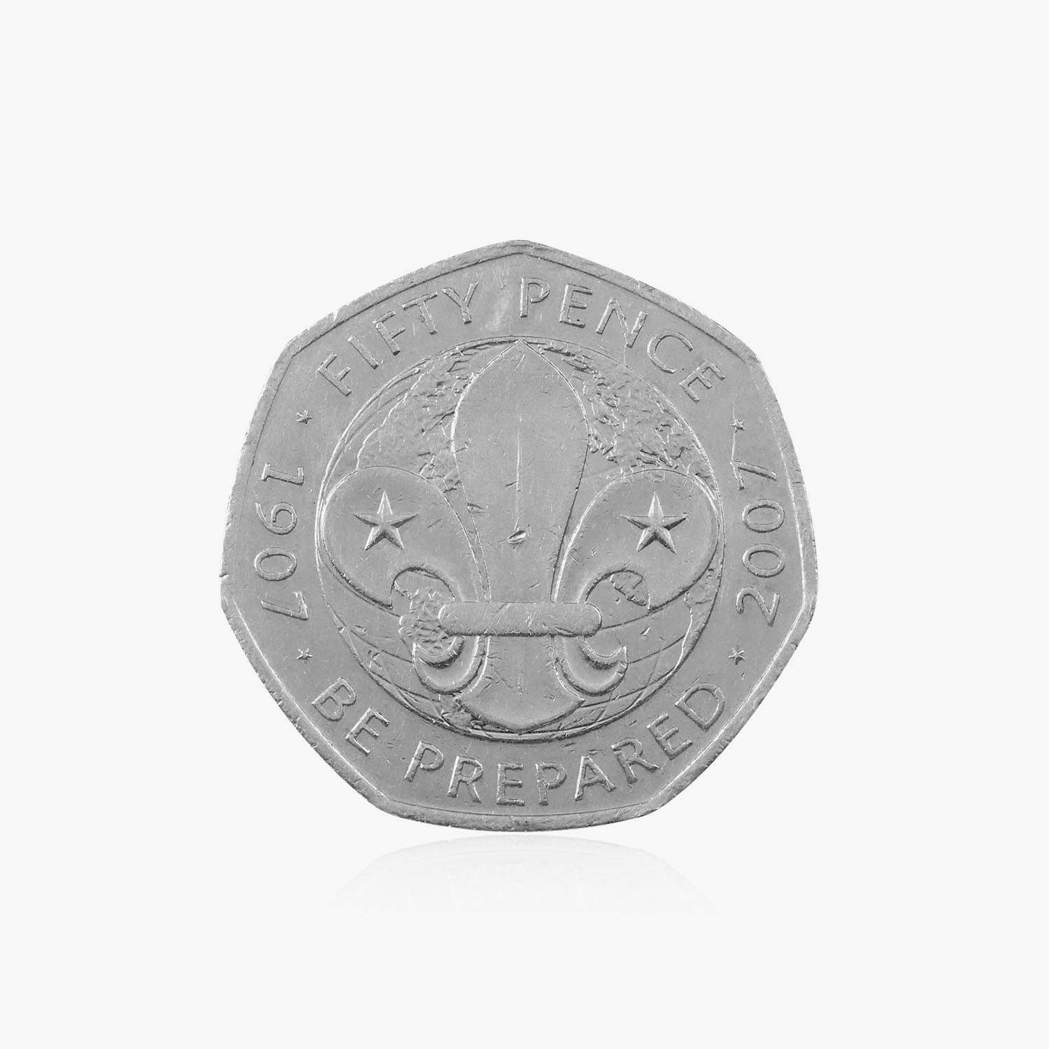 2007 Circulated Scouting 100th Anniversary 50p Coin