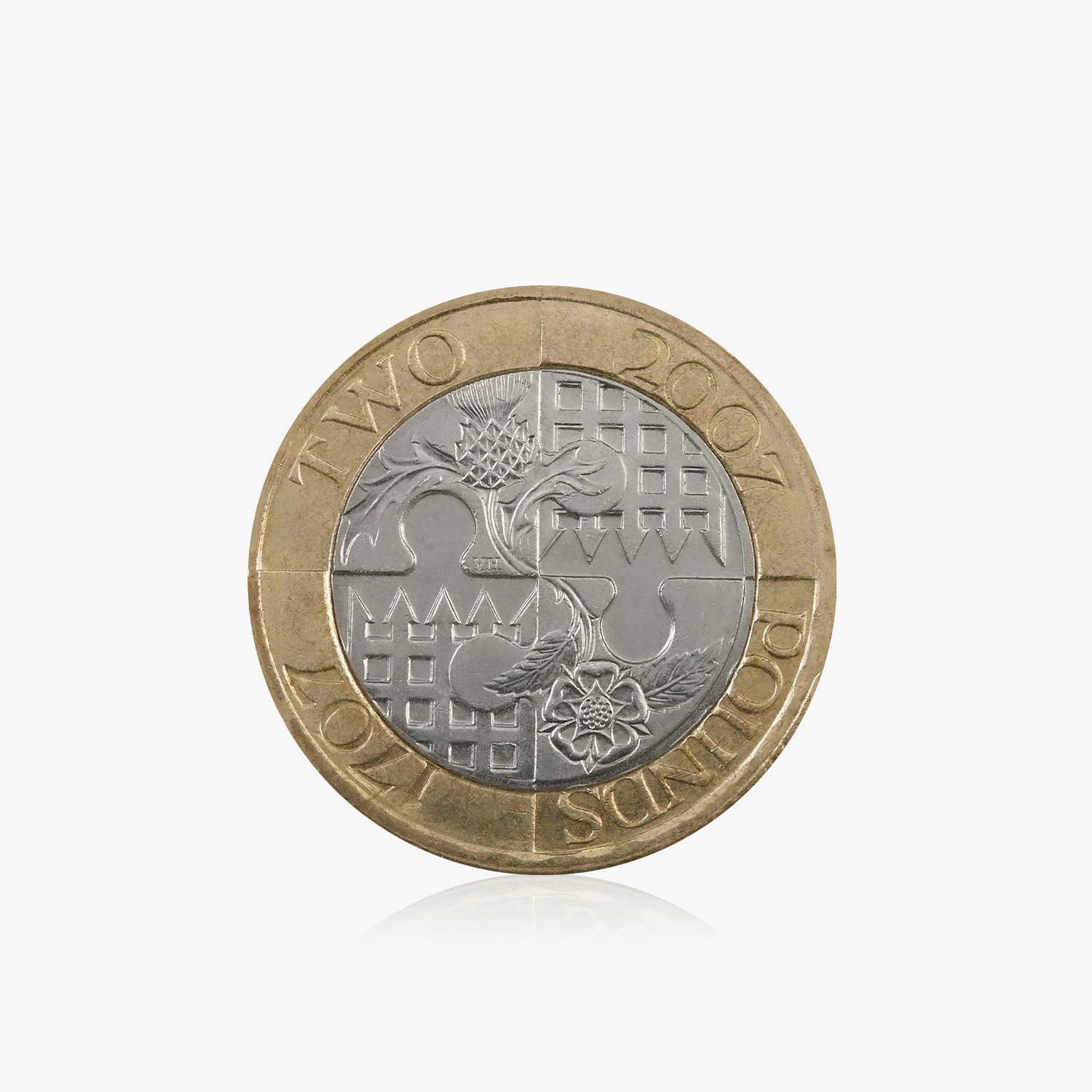 2007 Circulated Act Of Union UK £2 Coin