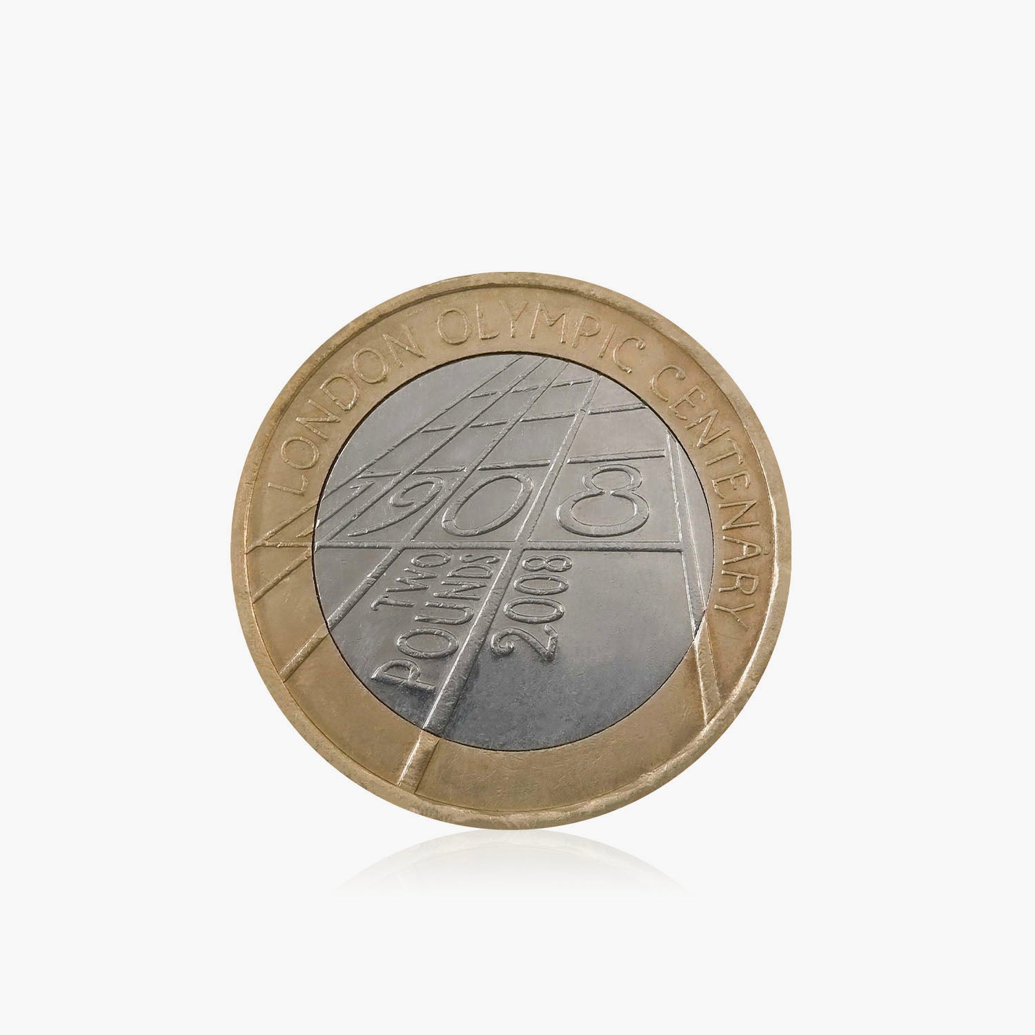 2008 Circulated London Olympic Centenary UK £2 Coin