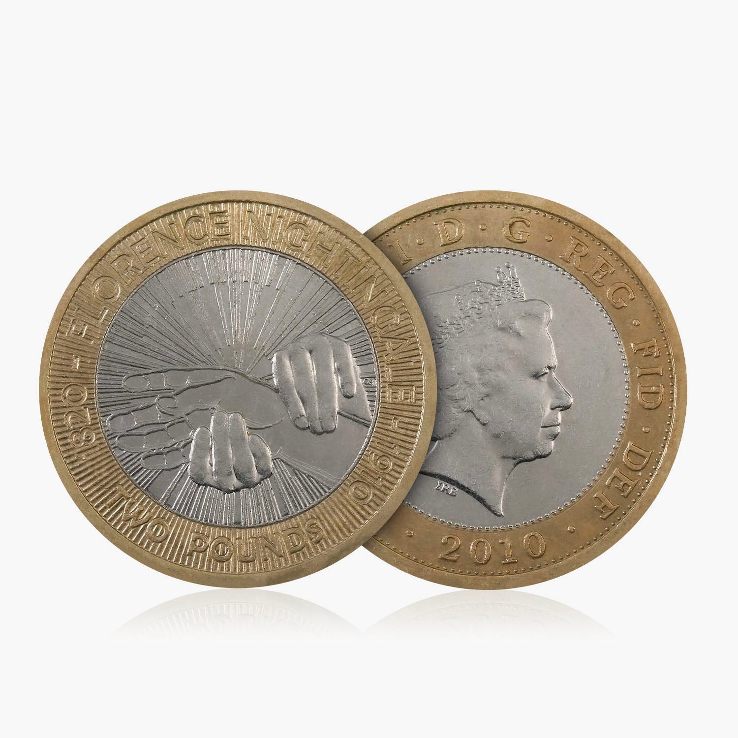 2010 Circulated Florence Nightingale UK £2 Coin
