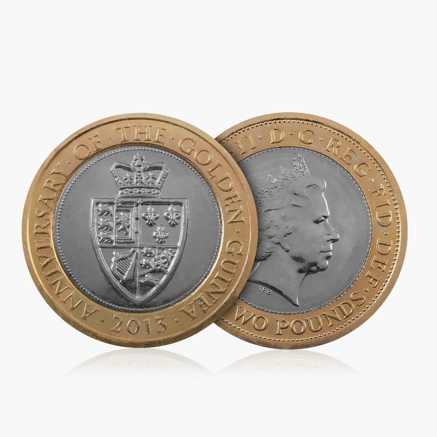 2013 Circulated Anniversary of the Golden Guinea UK £2 Coin