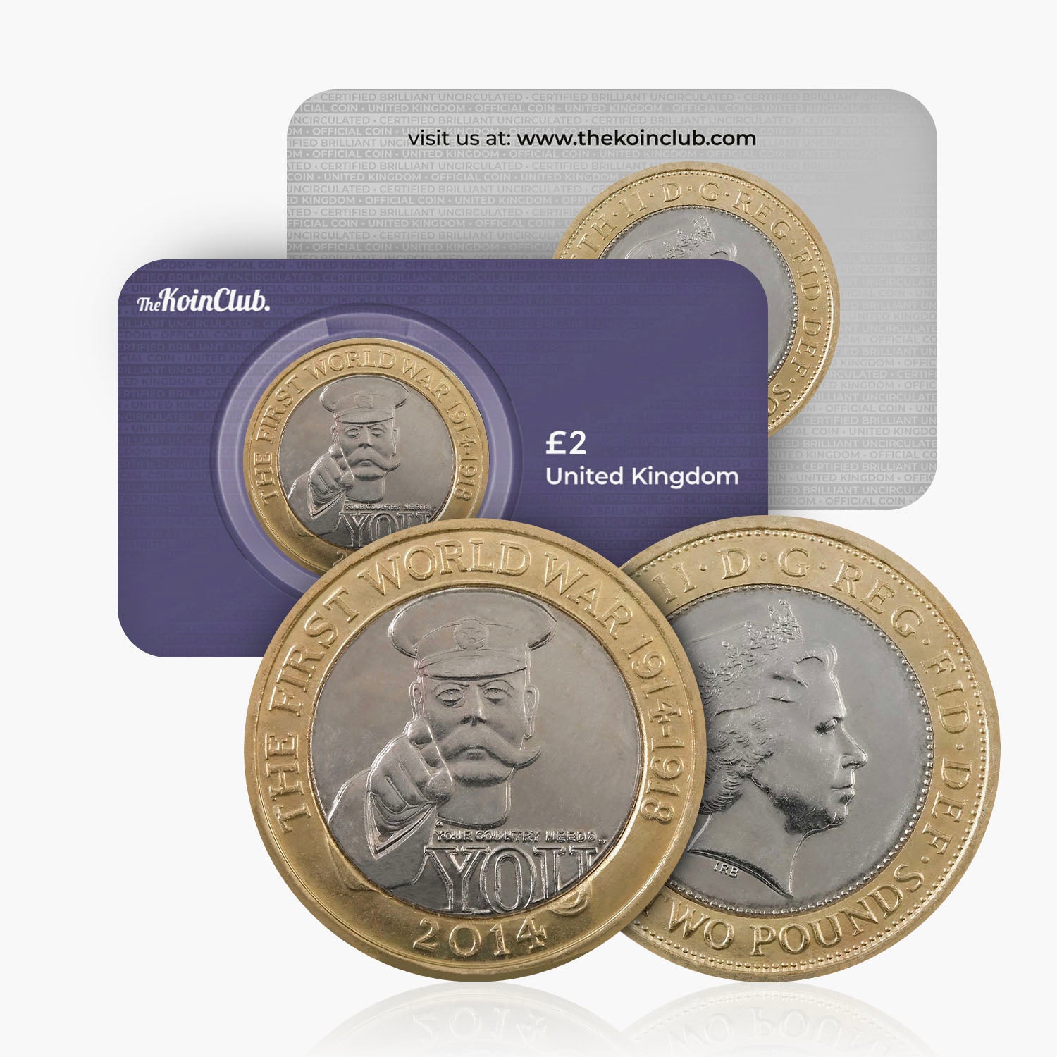 2014 Circulated First World War Centenary UK £2 Coin