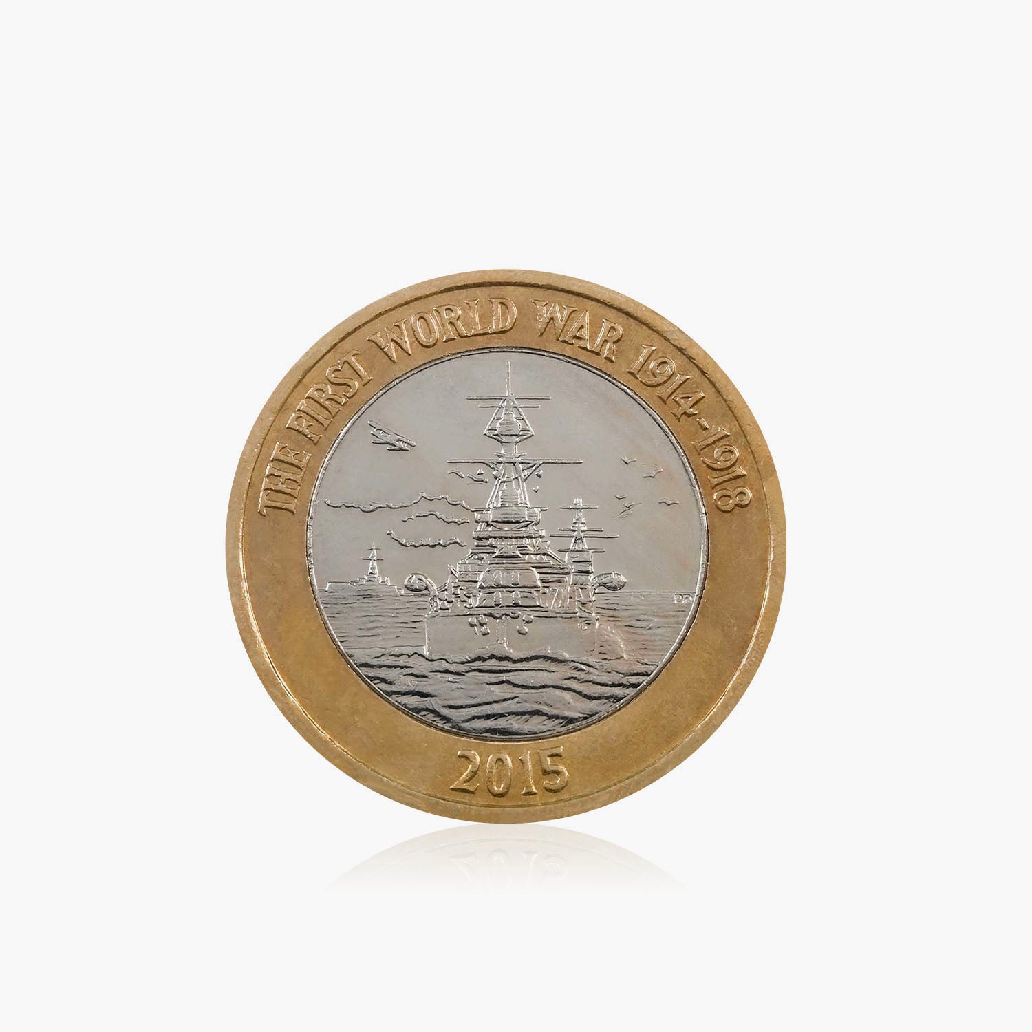 2015 Circulated First World War Centenary - Navy UK £2 Coin