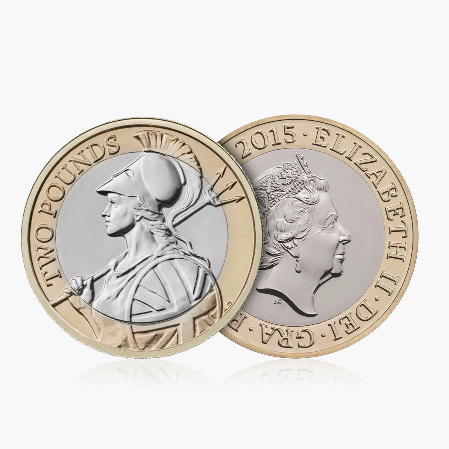 2015 Circulated New Britannia UK £2 Coin