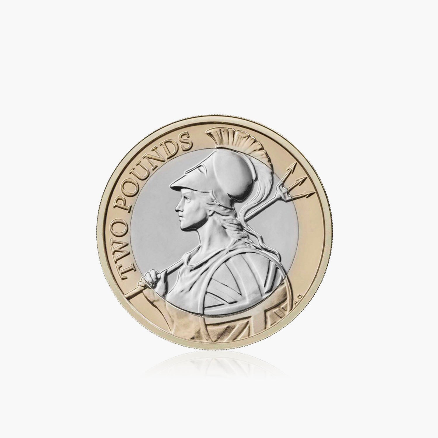 Moneda de 2 £ del Reino Unido de Nueva Britannia de 2015