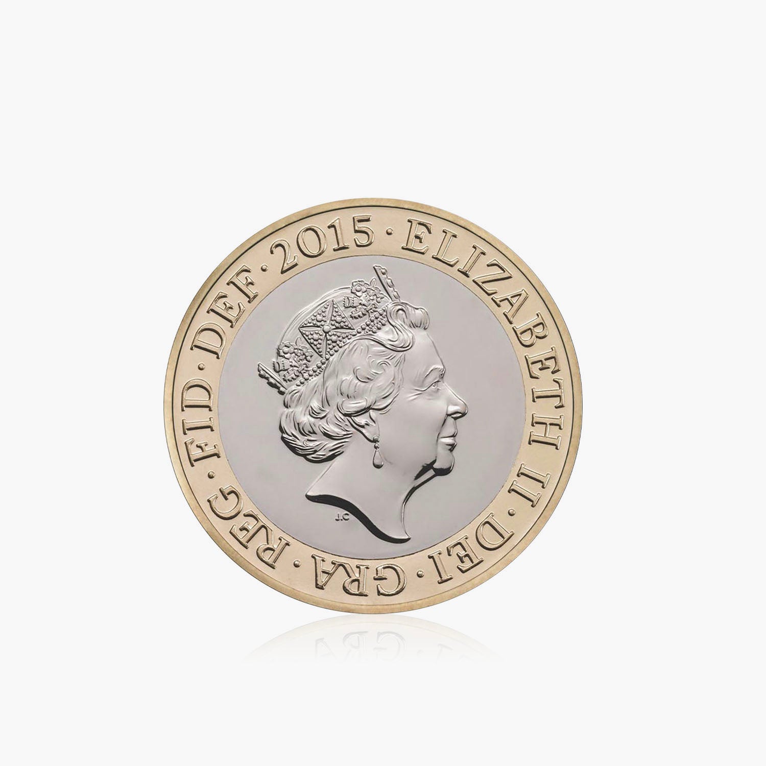 2015 Circulated New Britannia UK £2 Coin