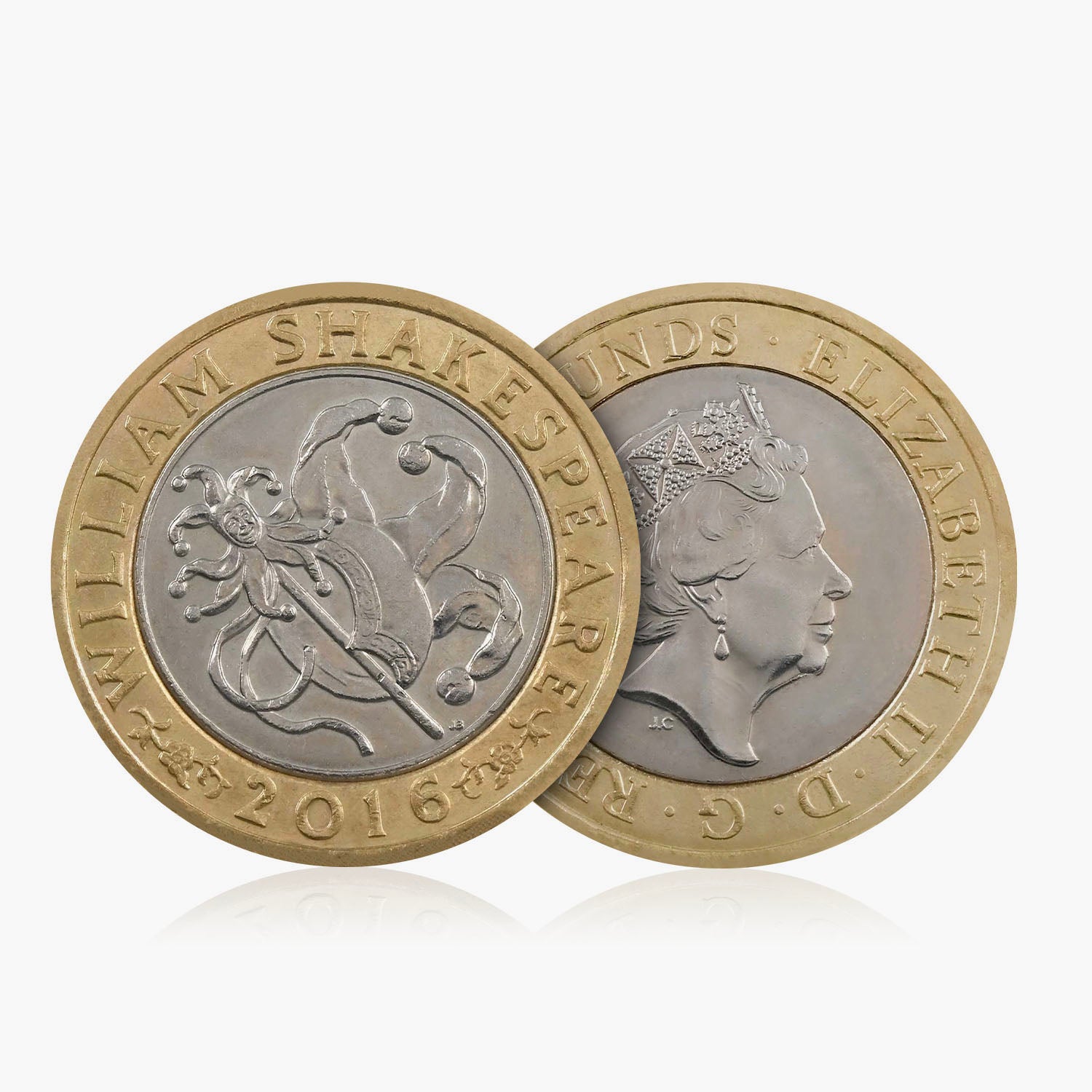 Juego de monedas de £ 2 del Reino Unido de Shakespeare