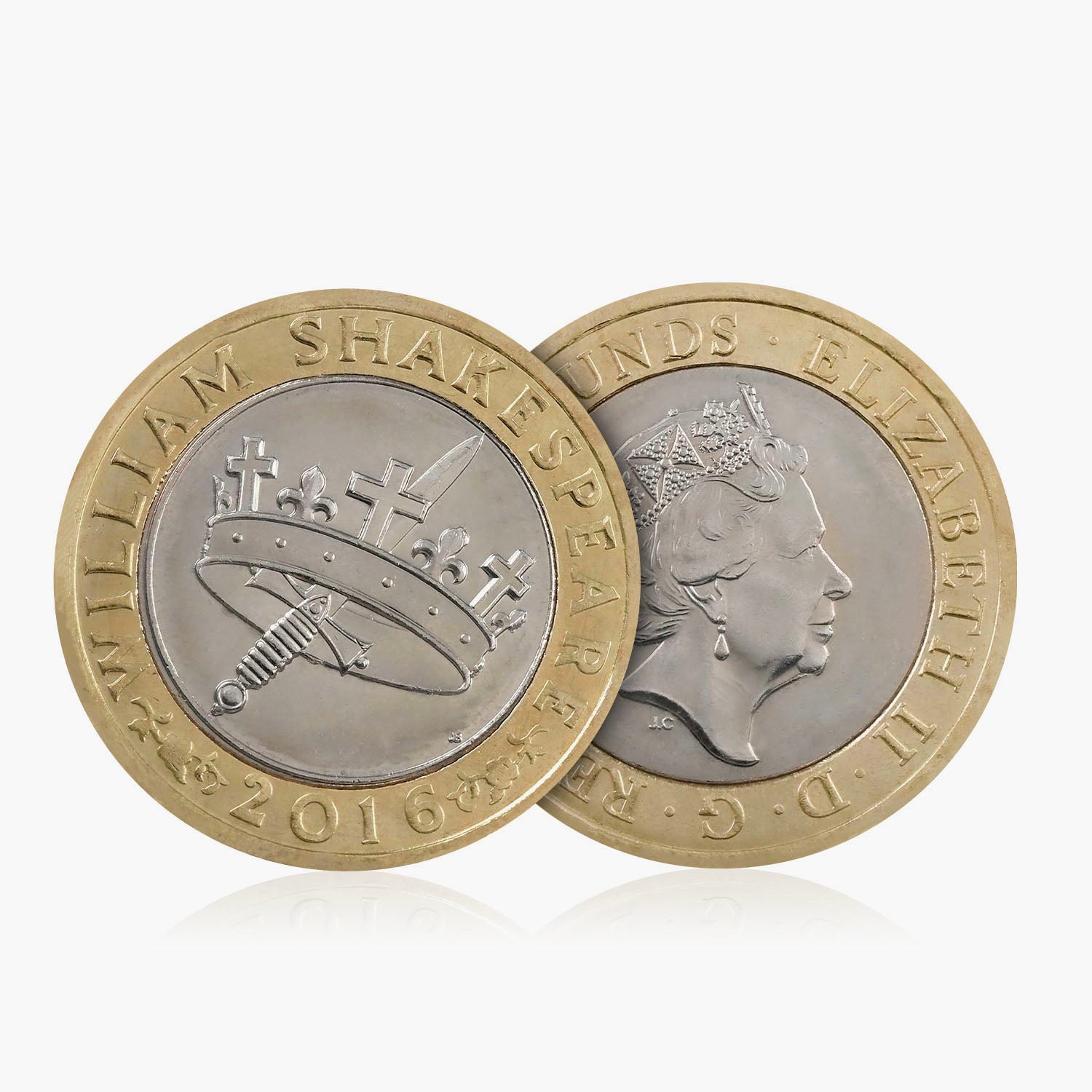 Juego de monedas de £ 2 del Reino Unido de Shakespeare