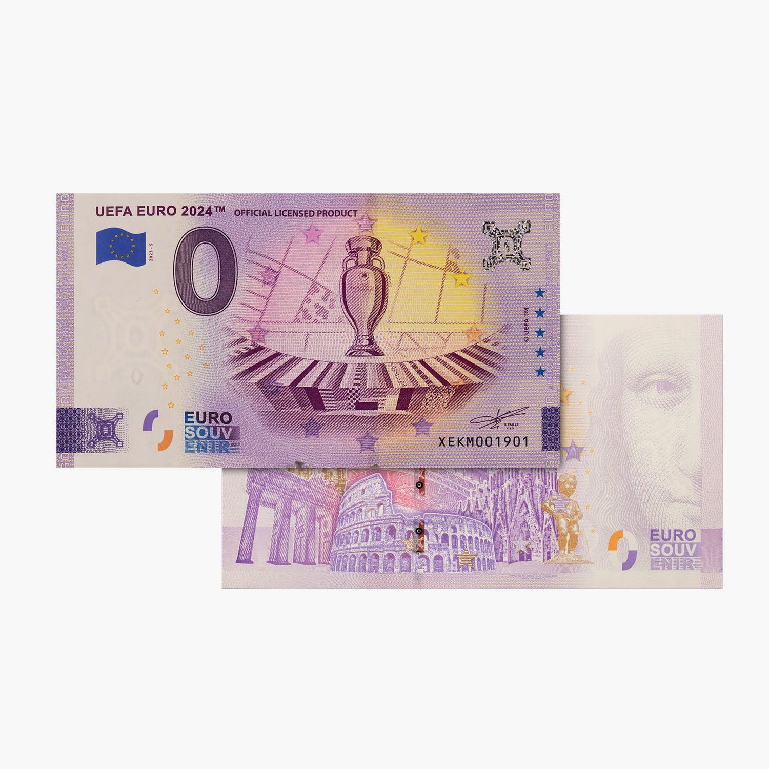 UEFA EURO 2024 Official 0 € Bank Note Set In Wallet
