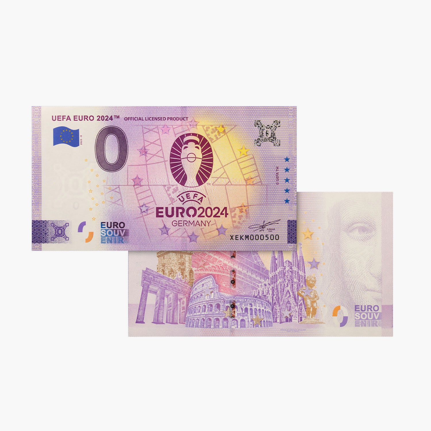UEFA EURO 2024 Official 0 € Bank Note Set In Wallet