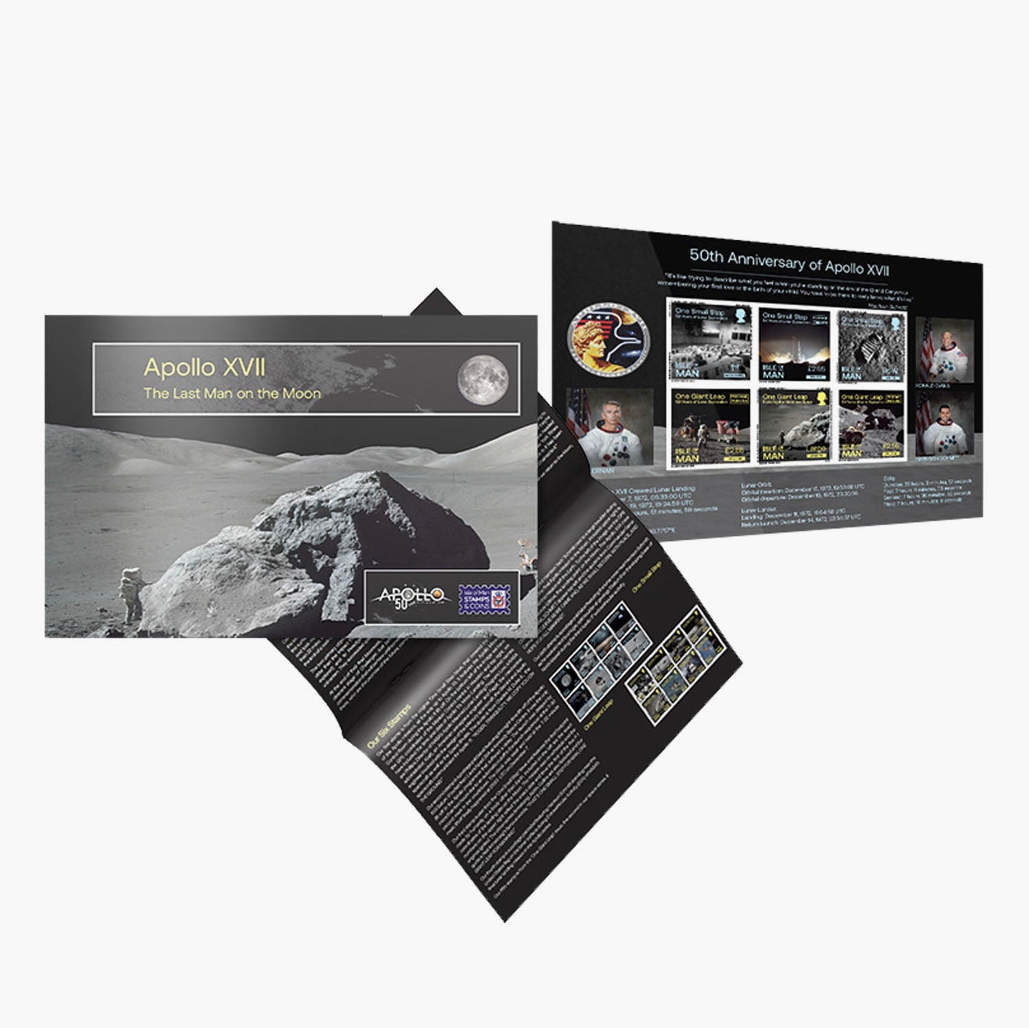 NASA Apollo 17 Silver Coin & Stamp Bundle