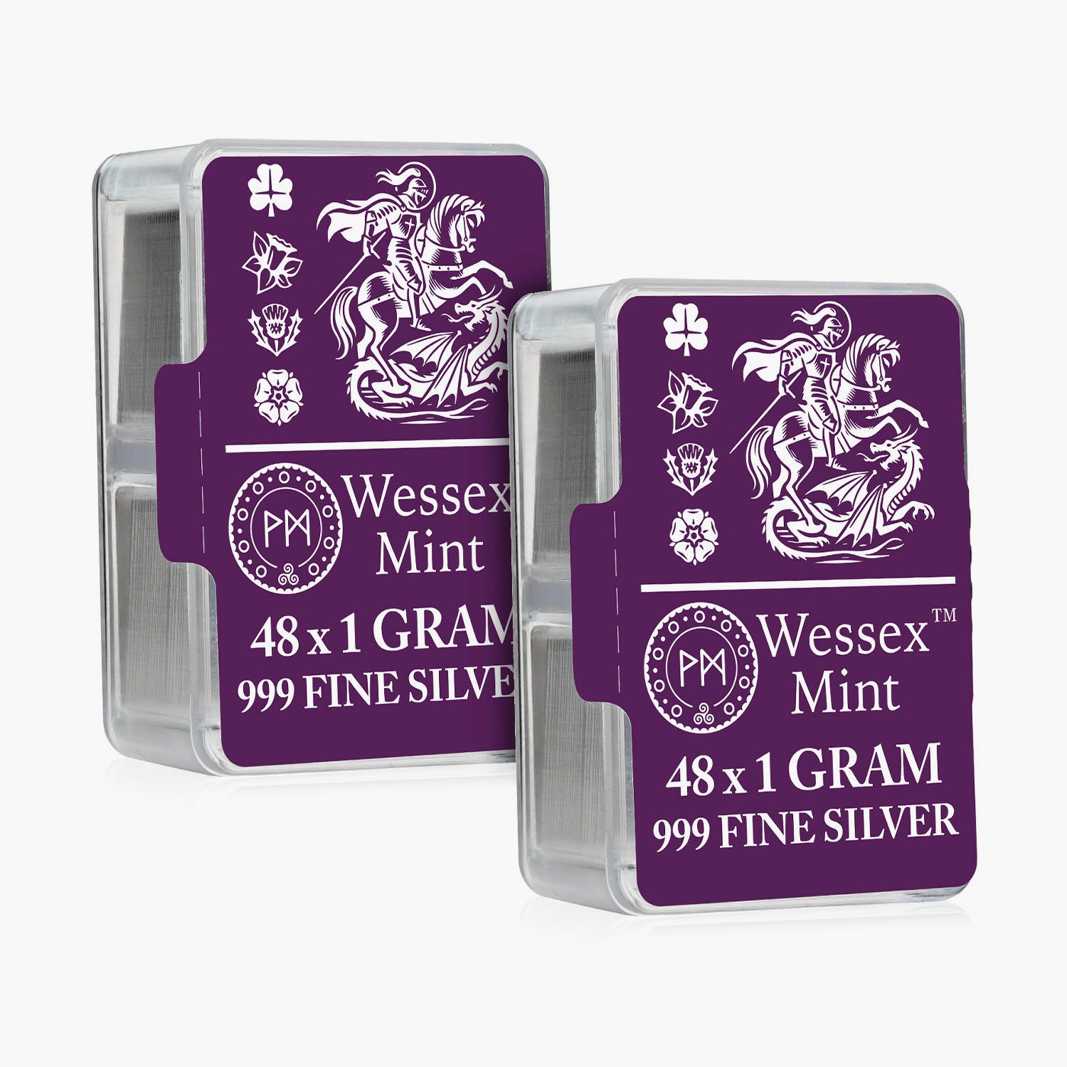 Silver Savers - George & The Dragon 96 Solid Silver Bars Box Set