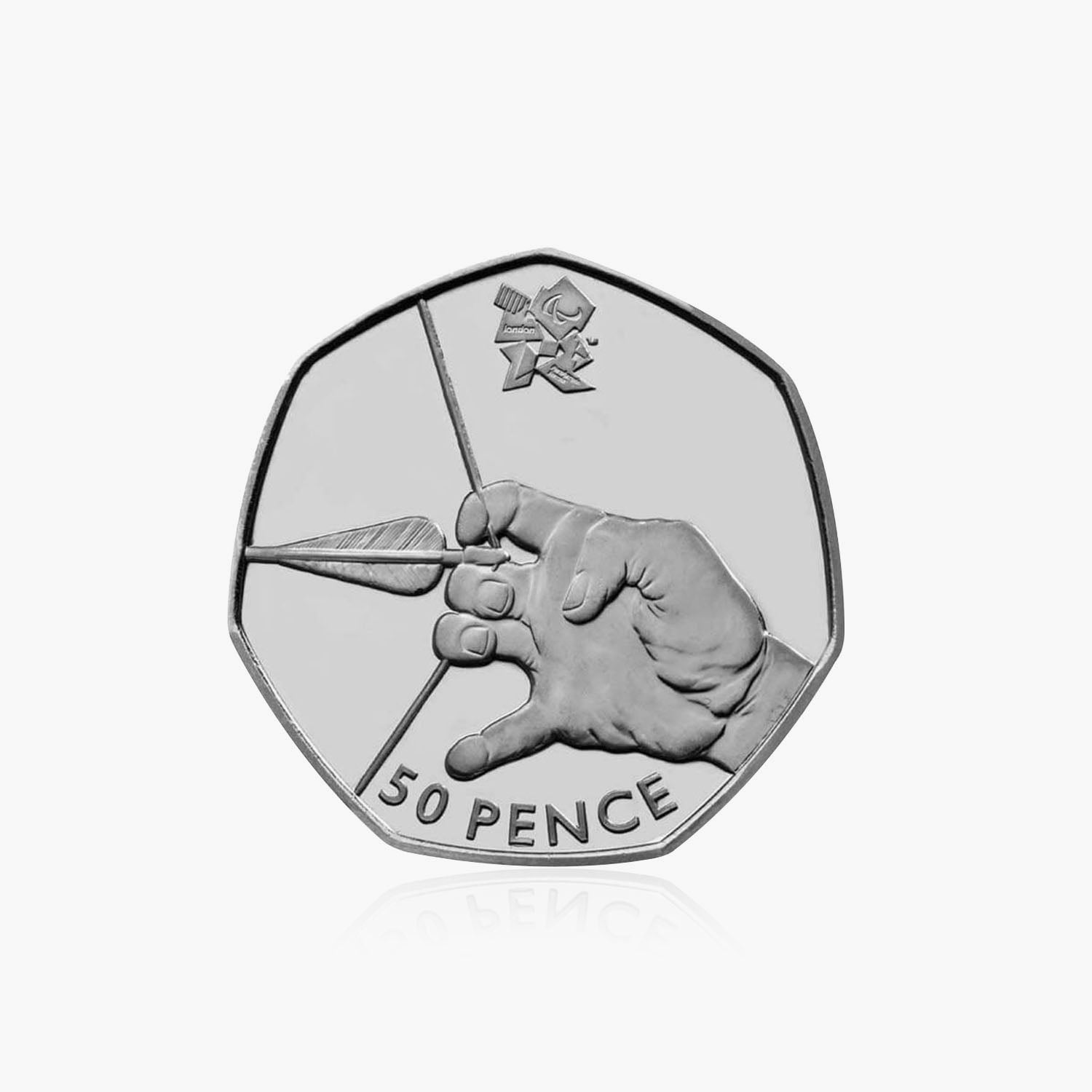 2011 Circulated Olympics - Archery 50p Coin