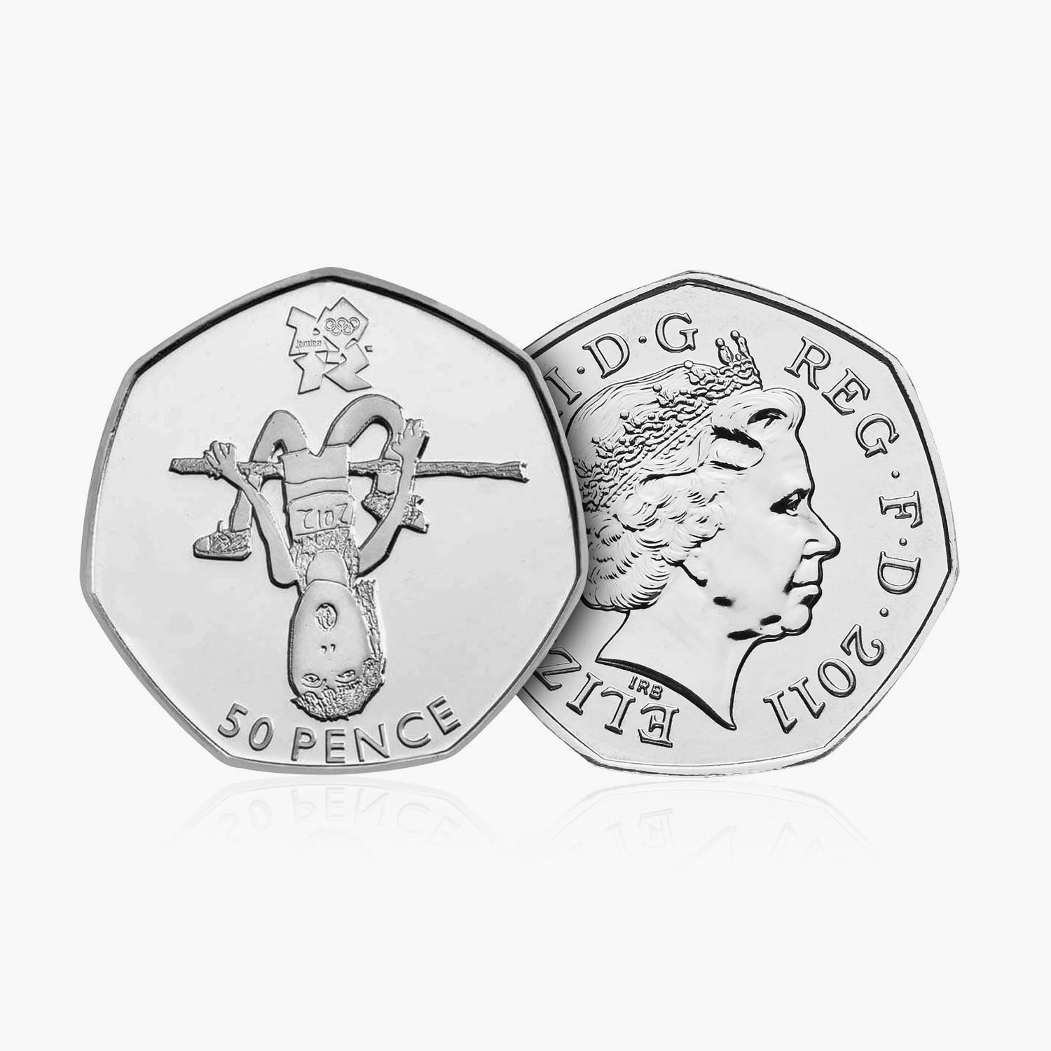 2011 Circulated Olympics- Athletics 50p Coin