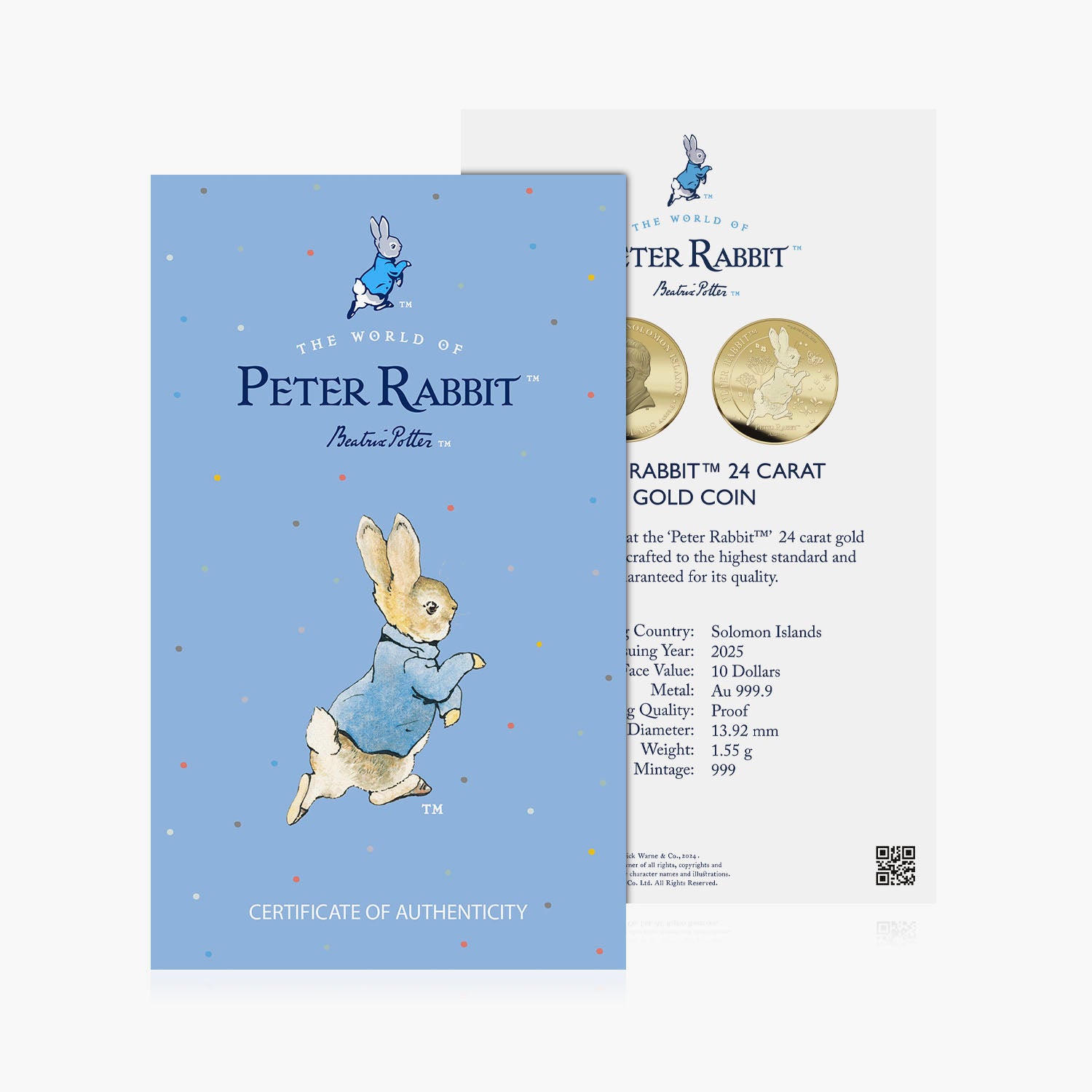 Whiskers and Tales Peter Rabbit 2025 Solid Gold Completer Coin