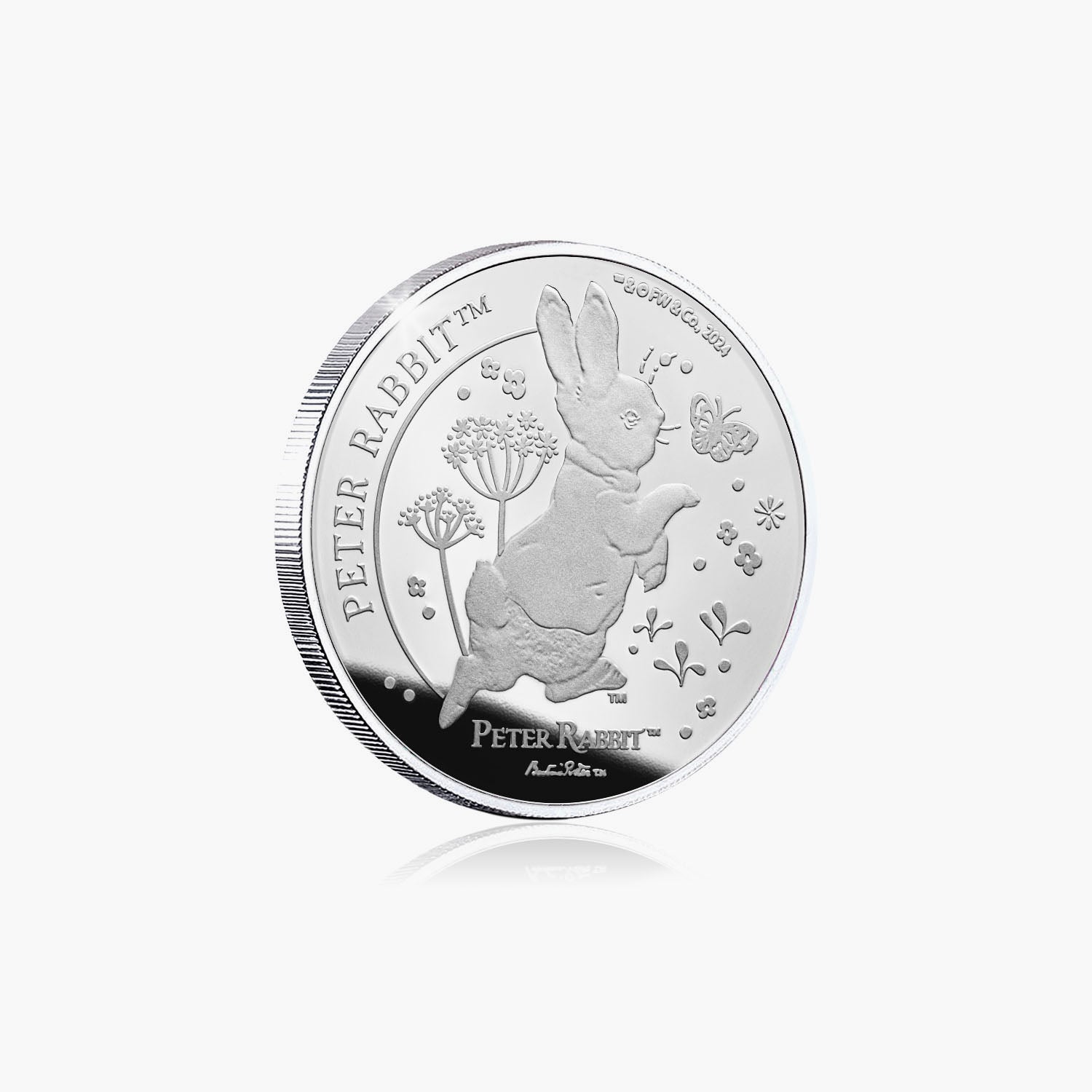 Whiskers and Tales Peter Rabbit 2025 Silver Plated Coin