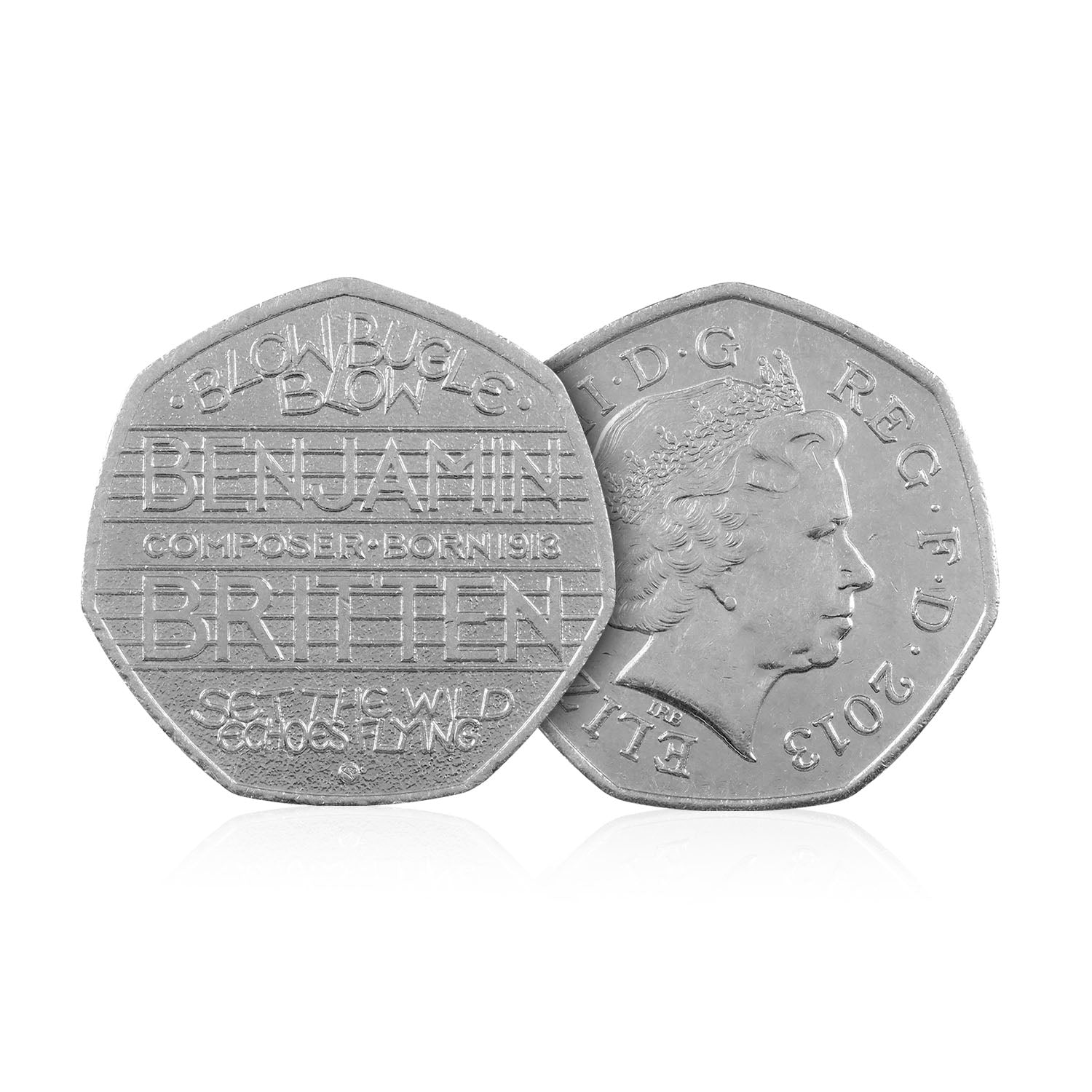 2013 Circulated Benjamin Britten 100th Anniversary 50p Coin