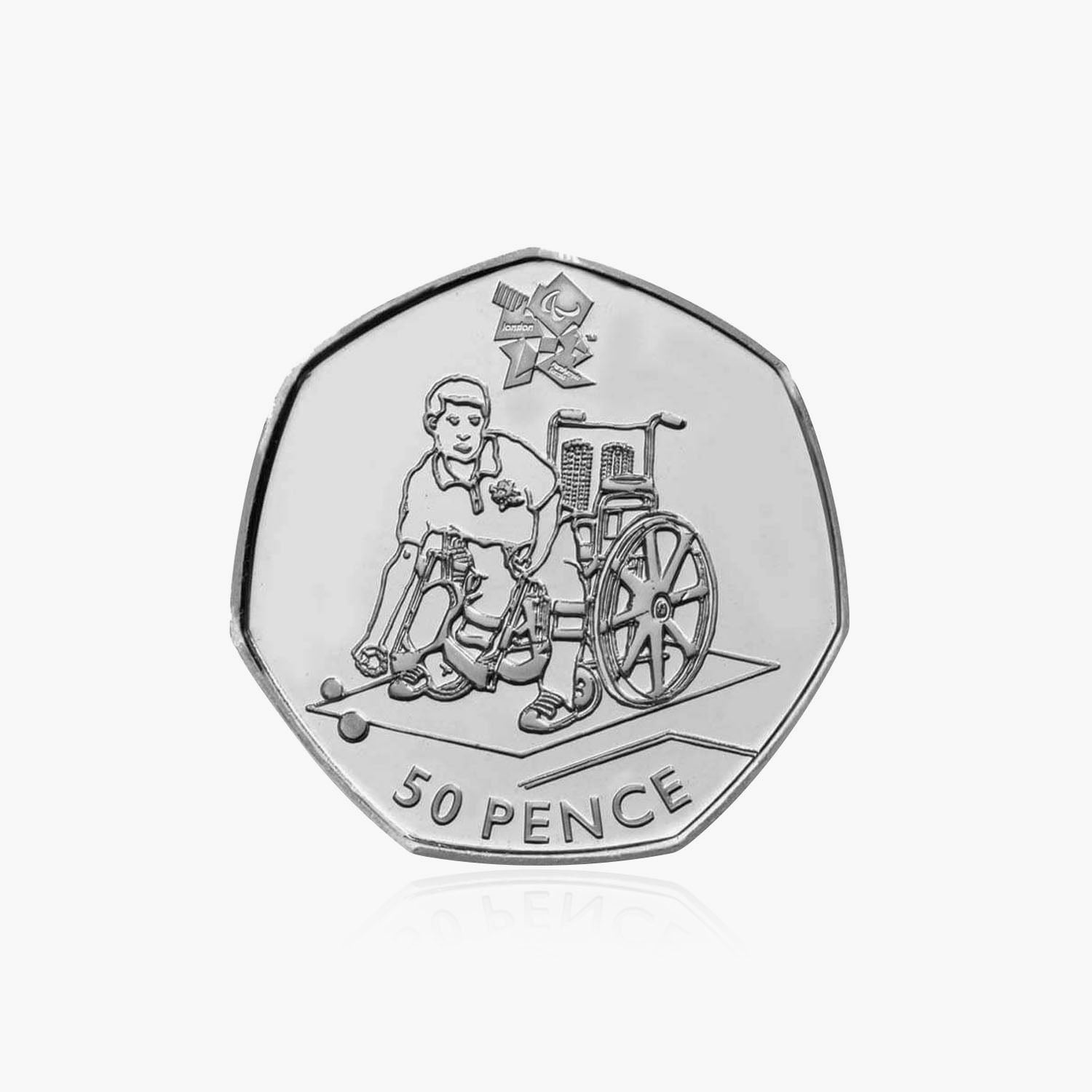 2011 Circulated Olympics - Boccia 50p Coin