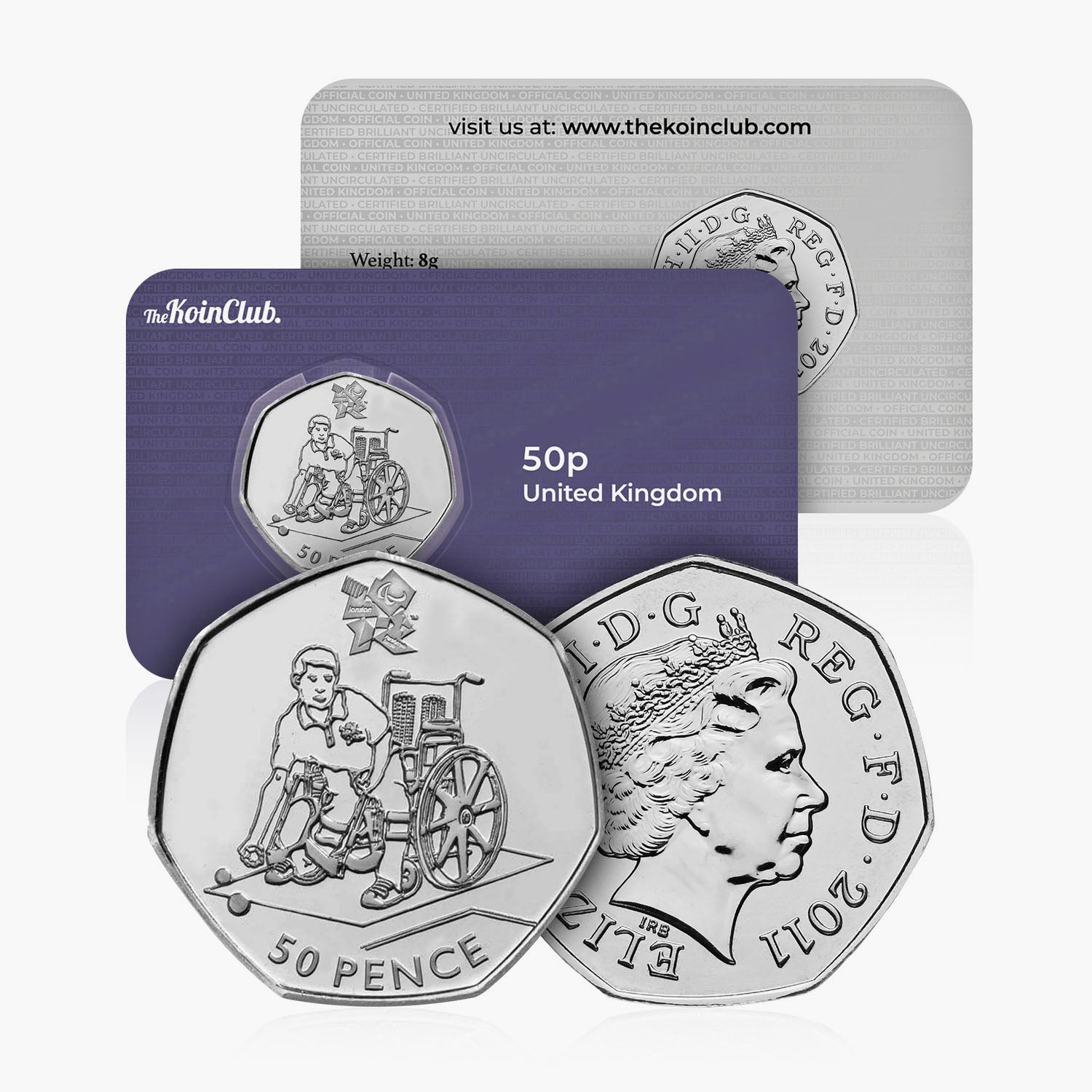 2011 Circulated Olympics - Boccia 50p Coin