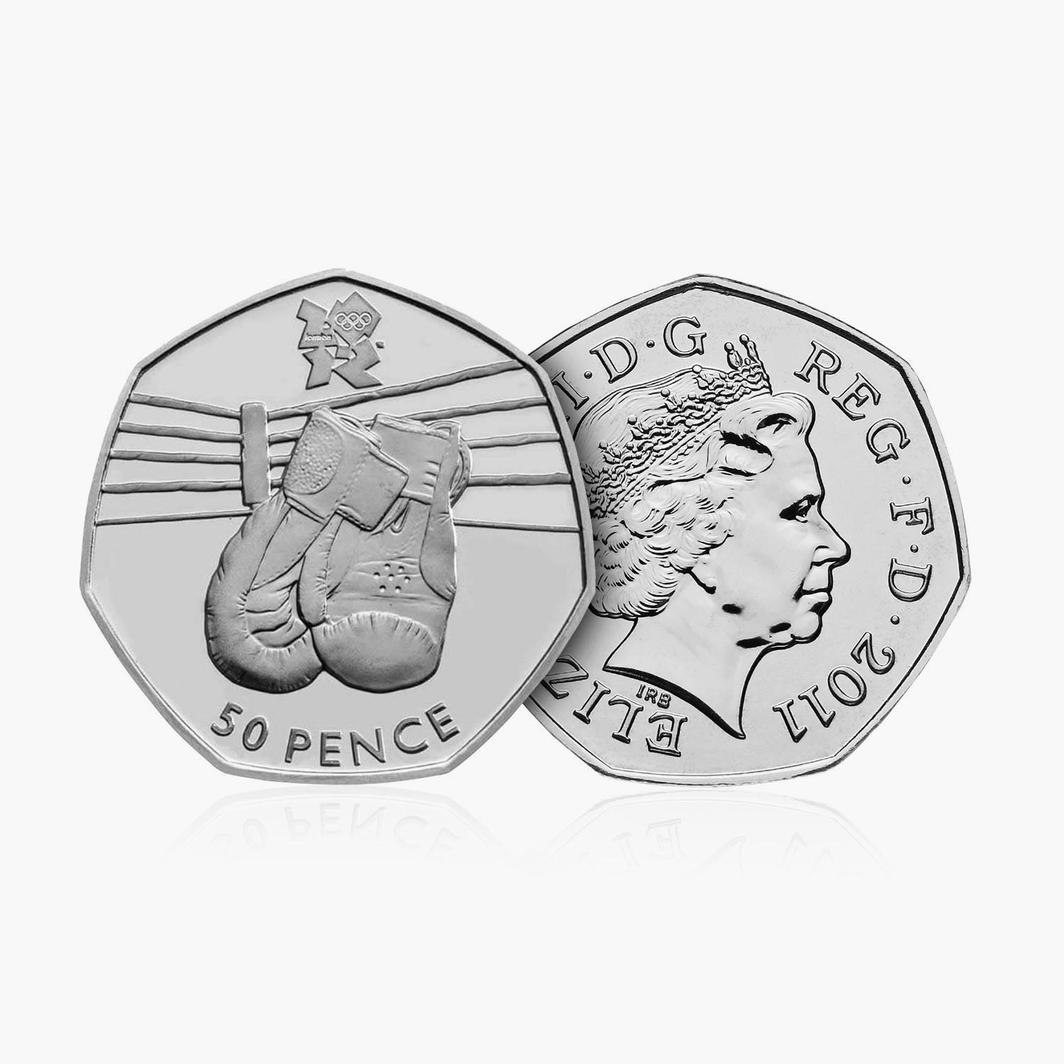 2011 Circulated Olympics - Boxing 50p Coin
