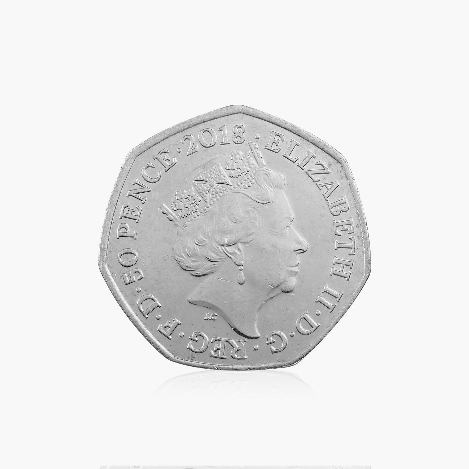 2018 Circulated Paddington Bear series - Paddington at Buckingham Palace 50p coin