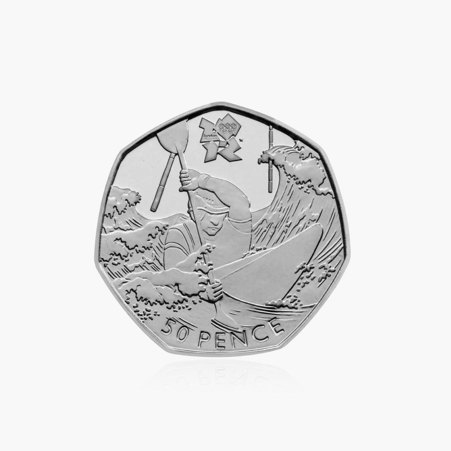 2011 Circulated Olympics - Canoeing 50p Coin