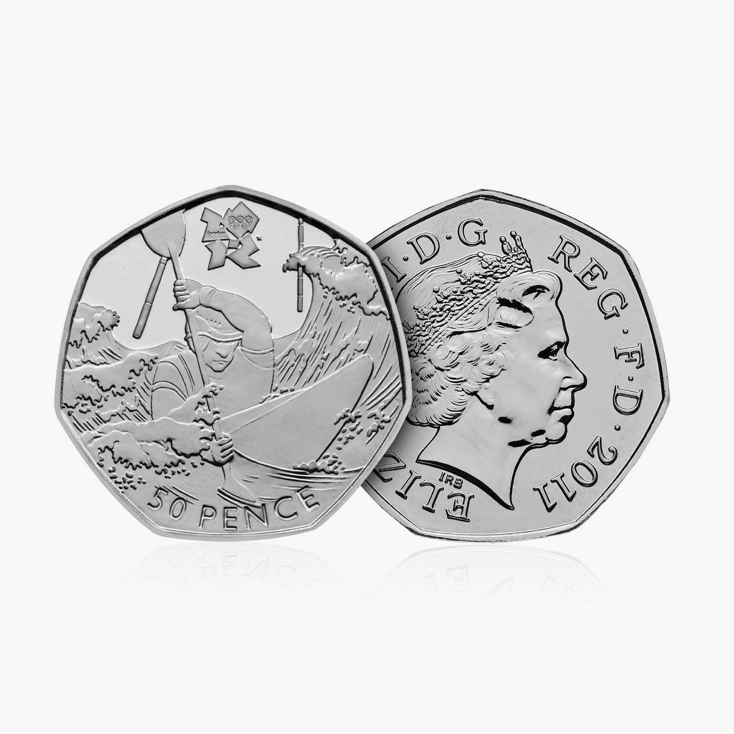 2011 Circulated Olympics - Canoeing 50p Coin