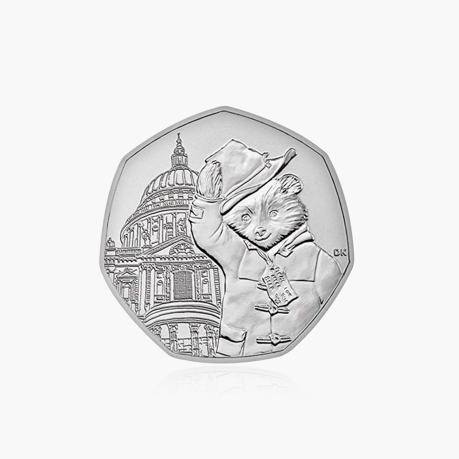 Serie del Oso Paddington en circulación de 2019 - Moneda de 50p de Paddington en la Catedral de San Pablo