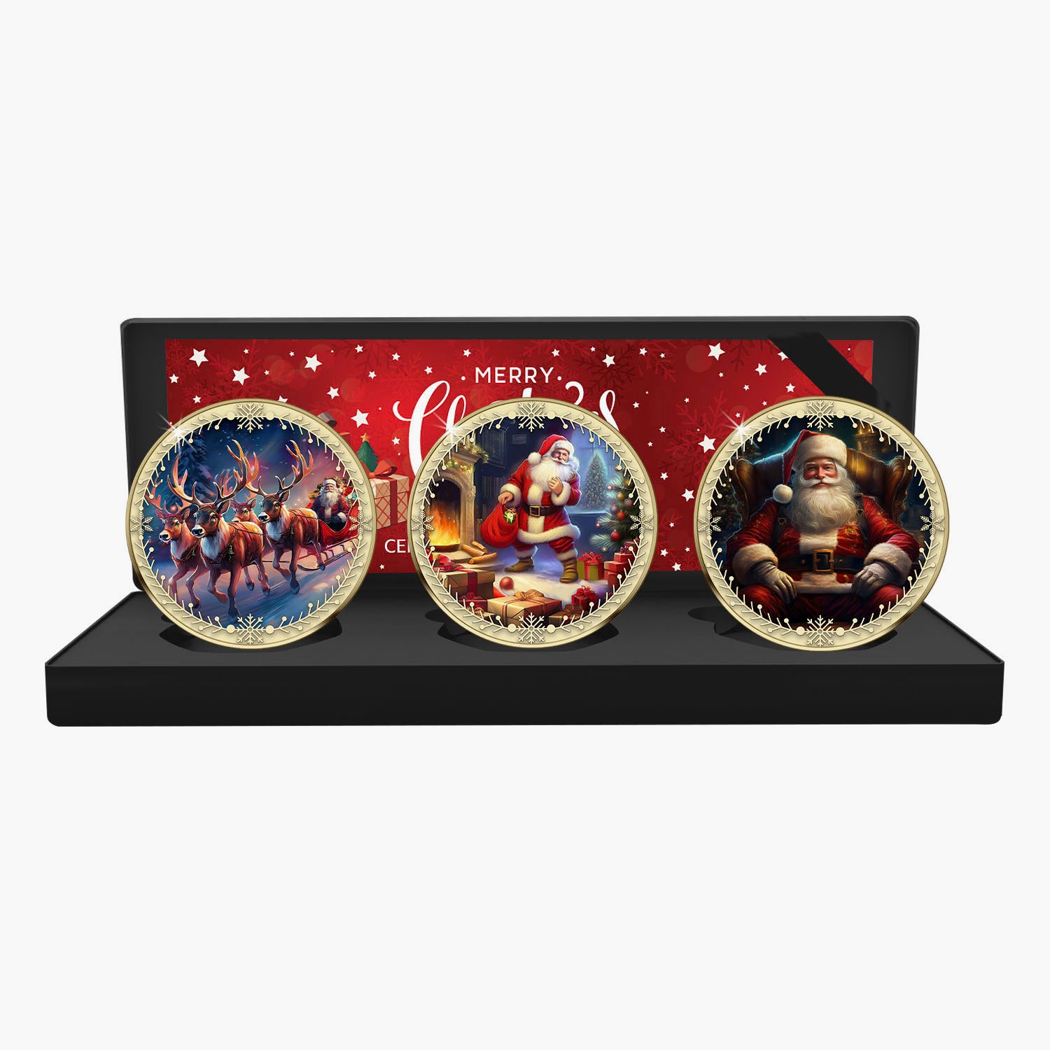 Santa Claus Christmas 2024 Gold Plated Box Set Edition