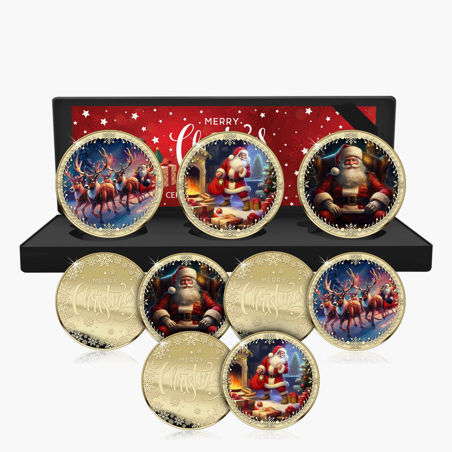 Santa Claus Christmas 2024 Gold Plated Box Set Edition