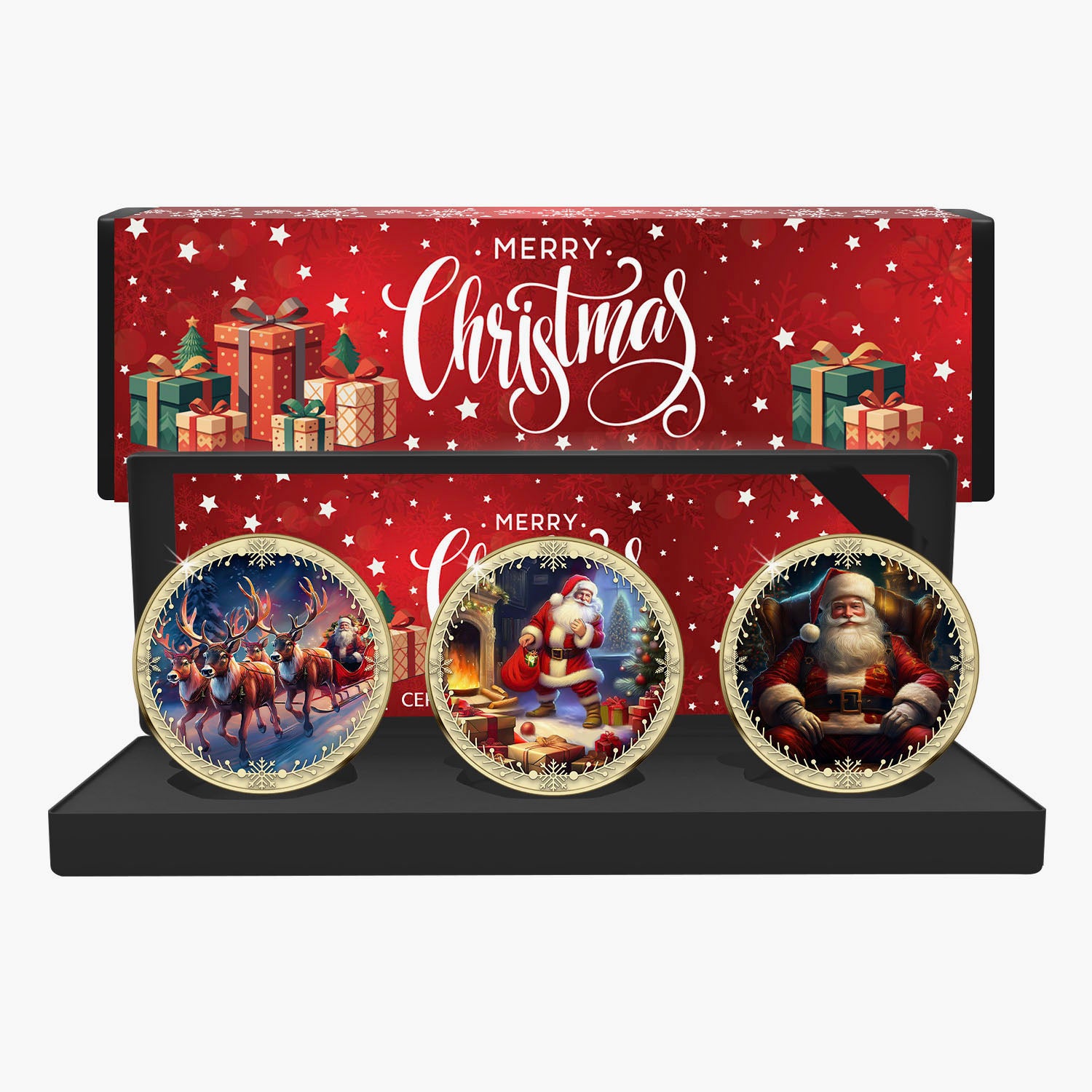 Santa Claus Christmas 2024 Gold Plated Box Set Edition