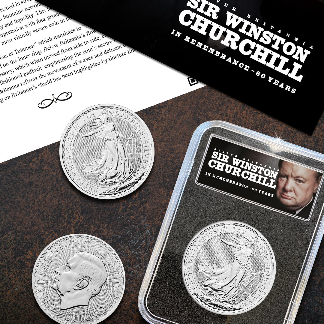 Sir Winston Churchill 60th Anniversary Silver Britannia Edition