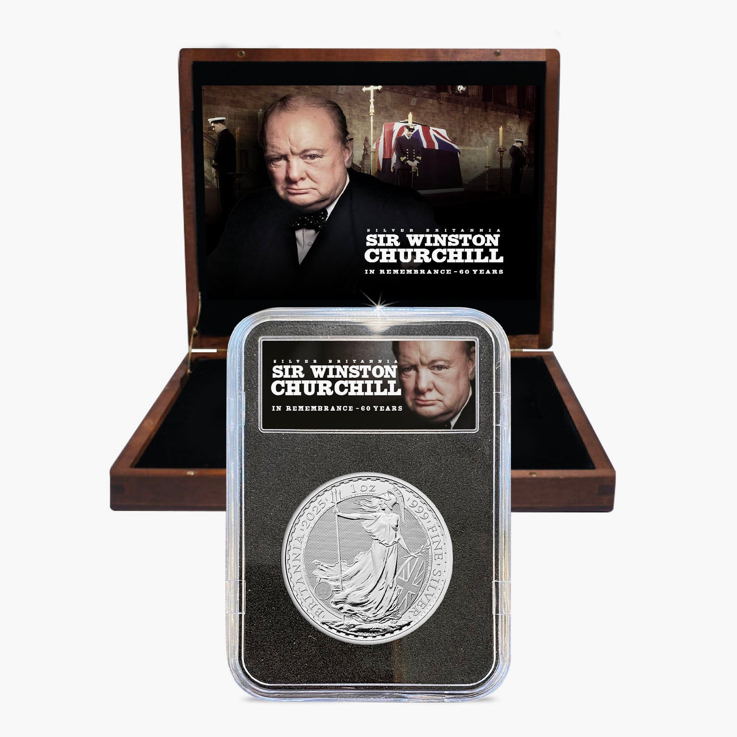 Sir Winston Churchill 60th Anniversary Silver Britannia Edition