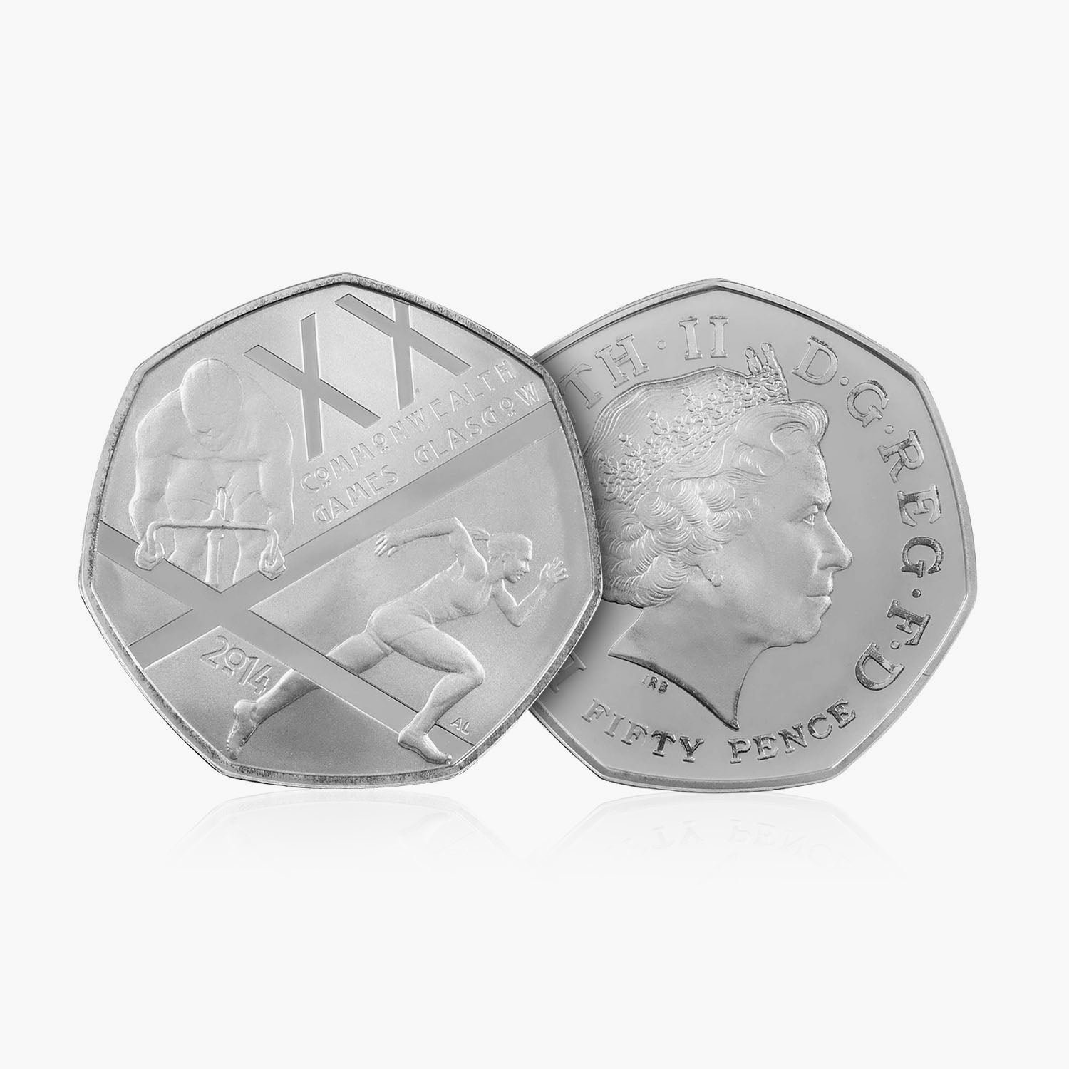 2014 Circulated Glasgow Commonwealth Games 50p Coin