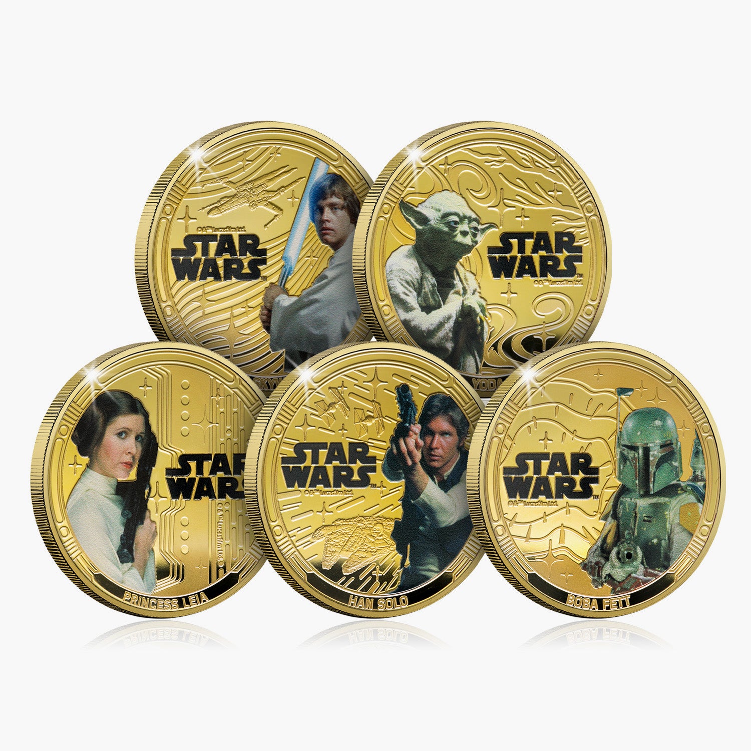 A Galaxy of Adventures Star Wars Complete 2025 Coin Set