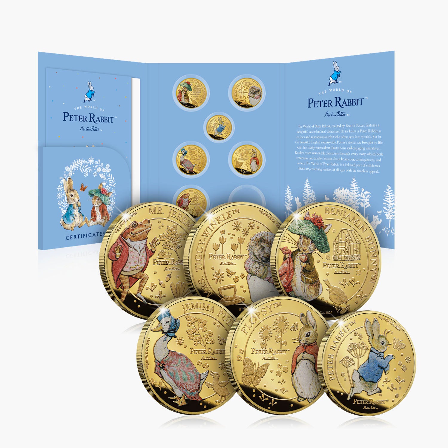 Whiskers and Tales Peter Rabbit Complete 2025 Coin Collection