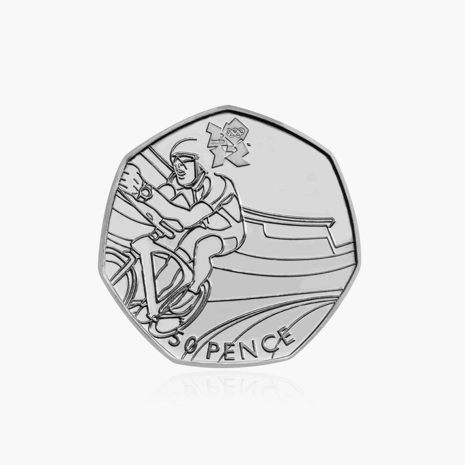 2011 Circulated Olympics - Cycling 50p Coin