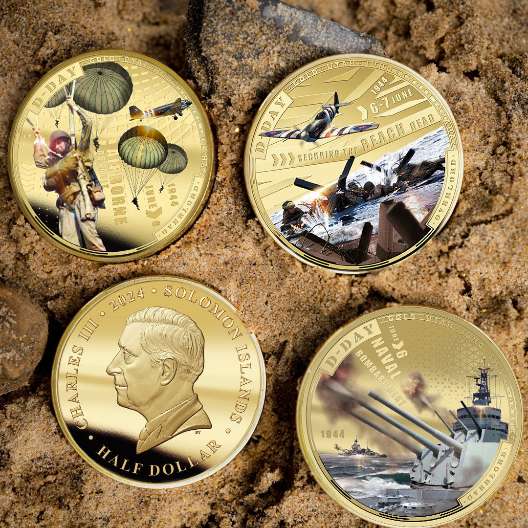 The story of D-Day three coin Collector Set